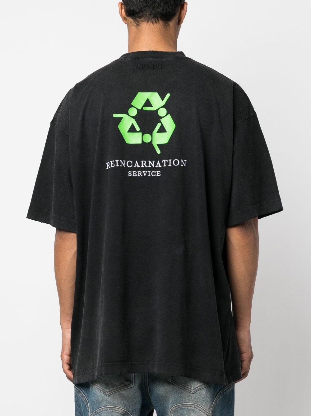 Vetements T-shirts and Polos Black UE63TR320BBLACK (VETEMENTS / Tシャツ・カットソー ) | VETEMENTS (ヴェトモン)(2)