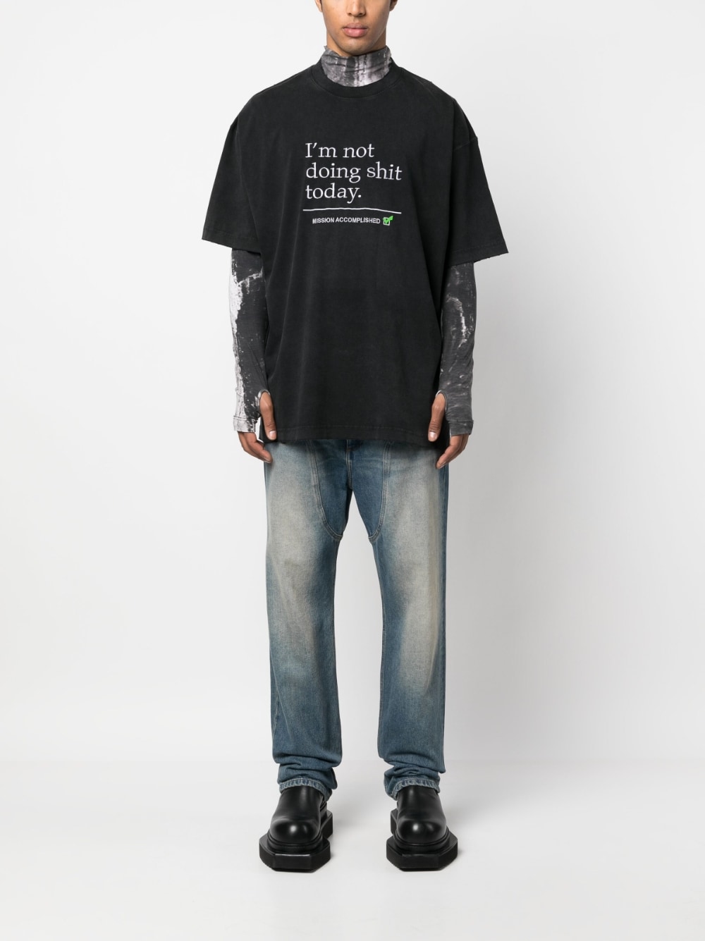 Vetements T-shirts and Polos Black UE63TR320BBLACK (VETEMENTS / Tシャツ・カットソー ) | VETEMENTS (ヴェトモン)(3)