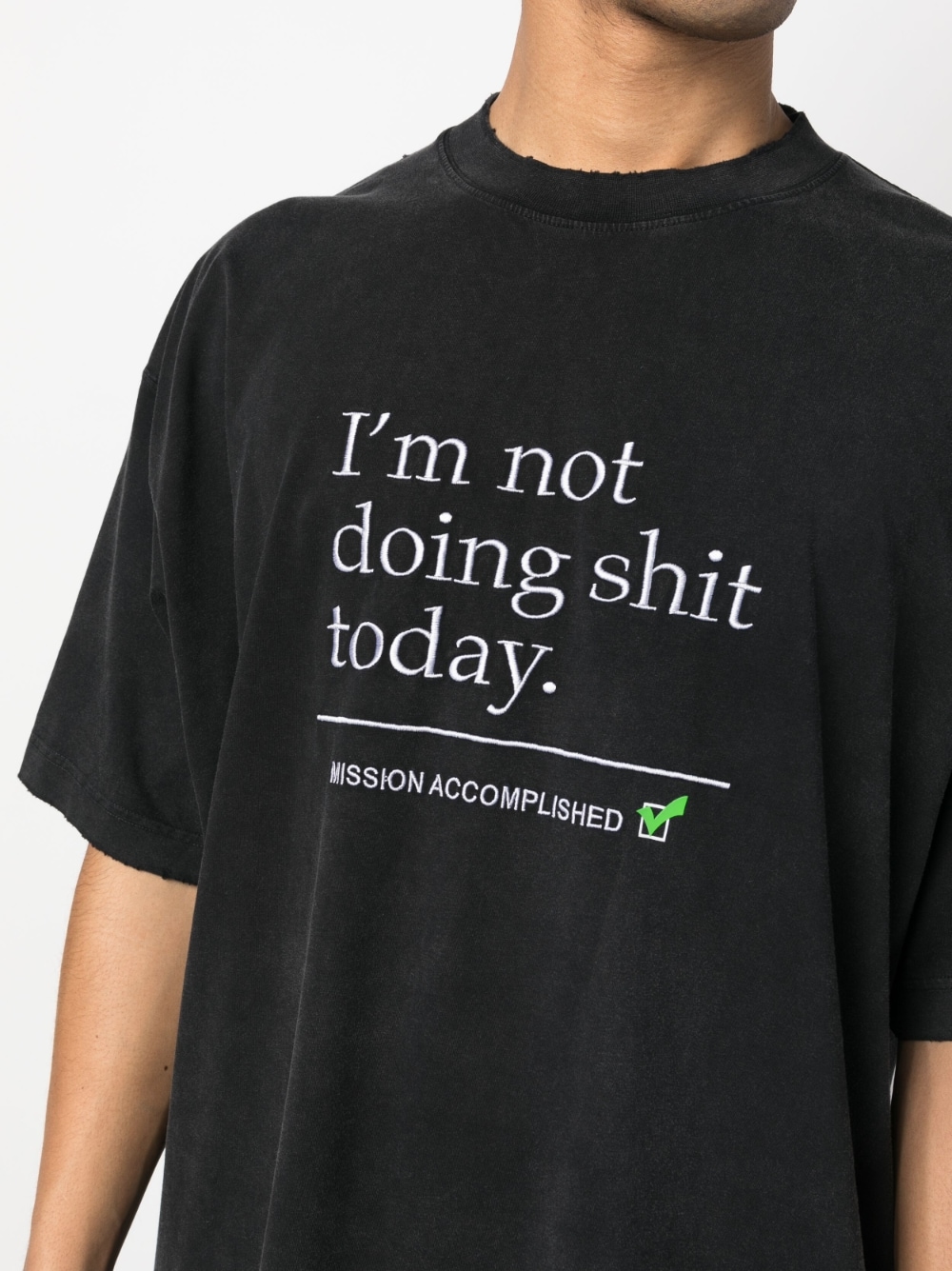 Vetements T-shirts and Polos Black UE63TR320BBLACK (VETEMENTS / Tシャツ・カットソー ) | VETEMENTS (ヴェトモン)(4)