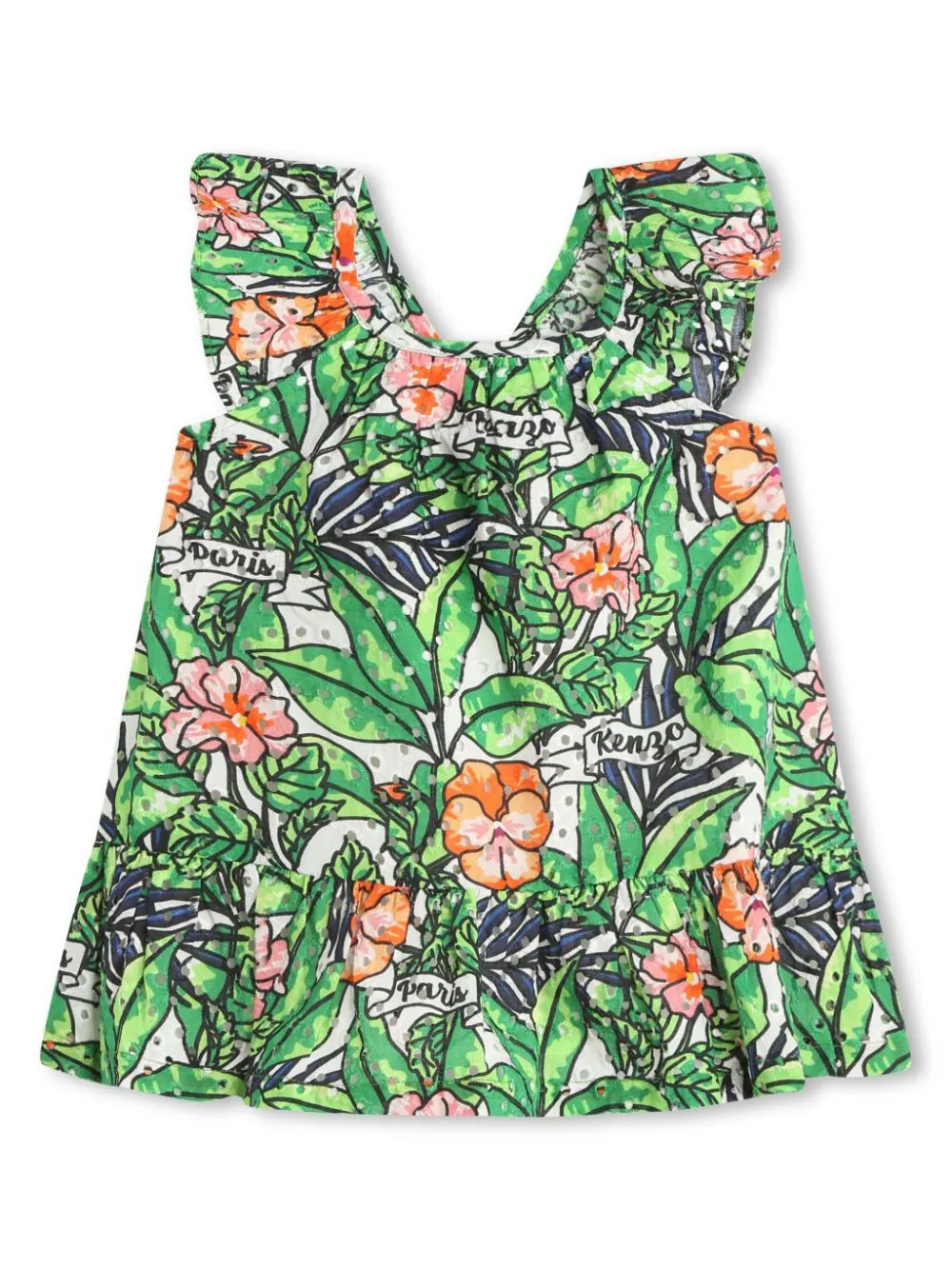 Kenzo Kids Dresses Green K6011966F (KENZO / ワンピース・ドレス・オールインワン ) | KENZO (ケンゾー)