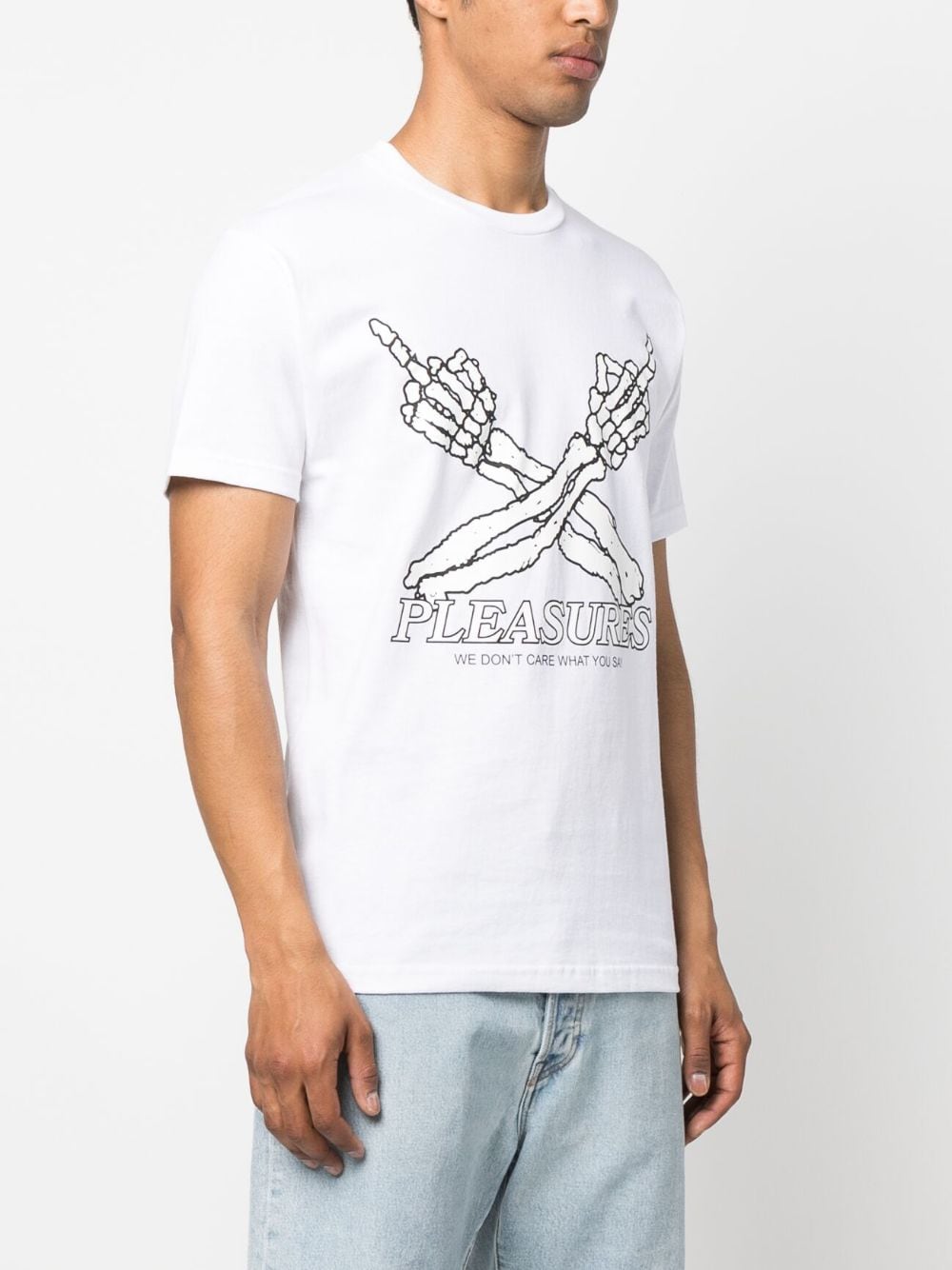 Pleasures T-shirts and Polos White P23SP051WHITE (PLEASURES / Tシャツ・カットソー ) | PLEASURES (プレジャーズ)(3)