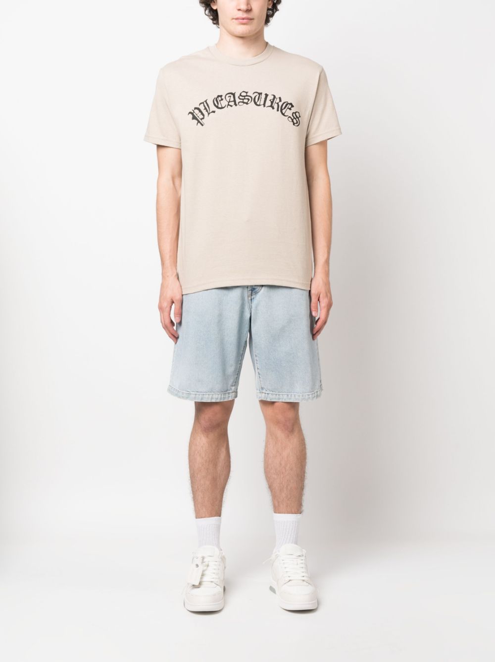 Pleasures T-shirts and Polos Beige P23SP063SAND (PLEASURES / Tシャツ・カットソー ) | PLEASURES (プレジャーズ)(4)