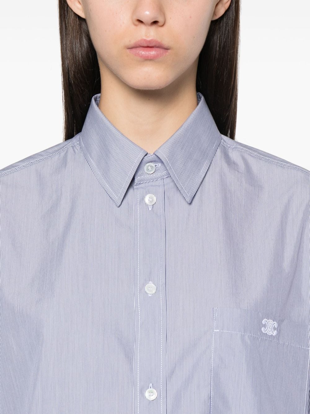 Céline Shirts Clear Blue 2C837830W01NQ (CELINE / シャツ・ブラウス ) | CELINE (セリーヌ)(3)
