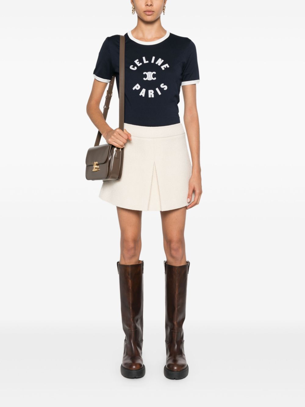 Céline T-shirts and Polos Blue 2X14O671Q07FZ (CELINE / Tシャツ・カットソー ) | CELINE (セリーヌ)(1)