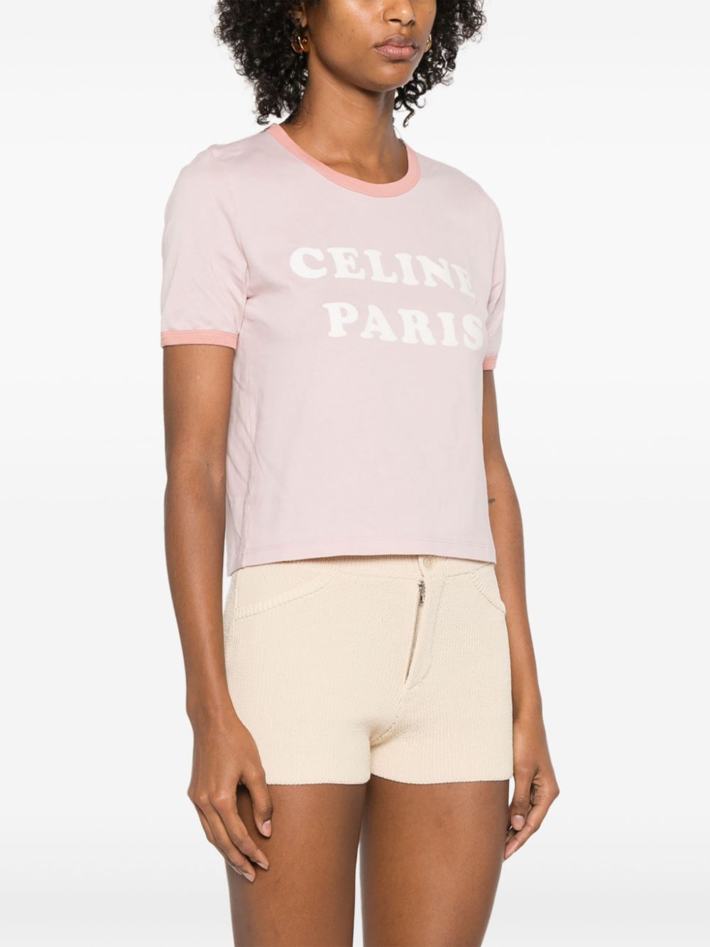 Céline T-shirts and Polos Pink 2X04O671Q25AE (CELINE / Tシャツ・カットソー ) | CELINE (セリーヌ)(4)