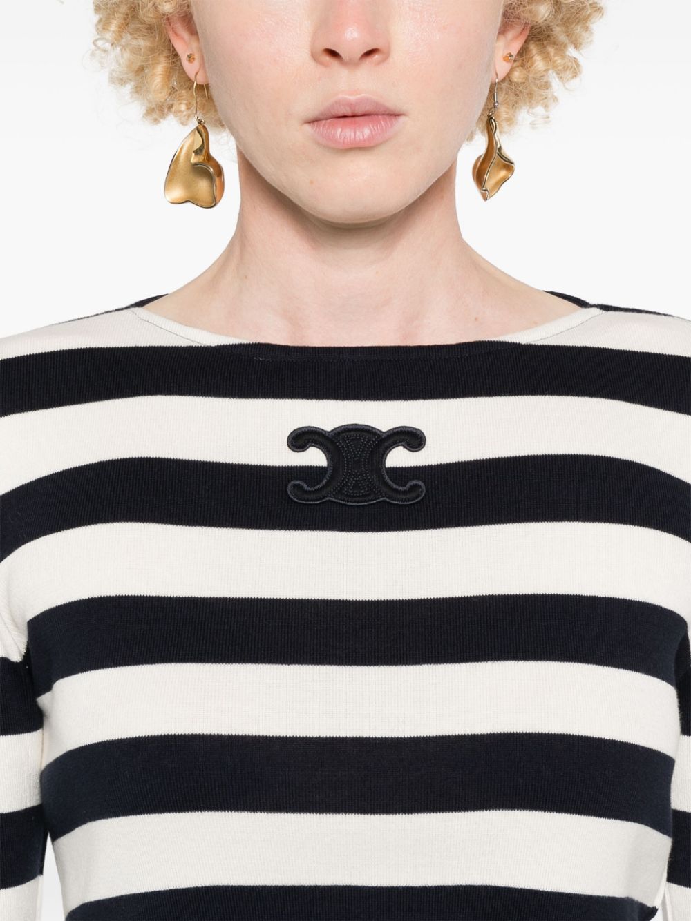 Céline T-shirts and Polos Blue 2X47NA04007YC (CELINE / Tシャツ・カットソー ) | CELINE (セリーヌ)(2)