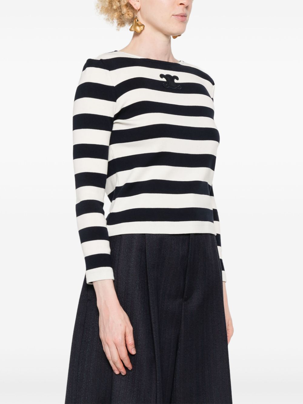 Céline T-shirts and Polos Blue 2X47NA04007YC (CELINE / Tシャツ・カットソー ) | CELINE (セリーヌ)(3)