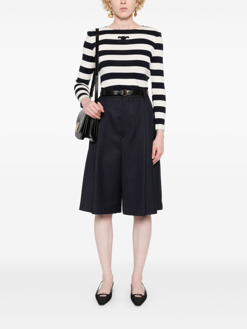 Céline T-shirts and Polos Blue 2X47NA04007YC (CELINE / Tシャツ・カットソー ) | CELINE (セリーヌ)(4)