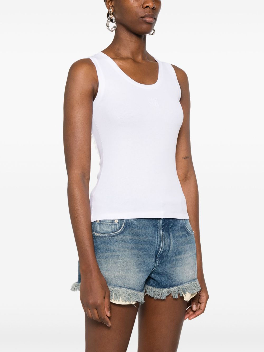LOEWE PAULA'S IBIZA Top White S616Y23X482100 (LOEWE / タンクトップ・キャミソール ) | LOEWE (ロエベ)(2)
