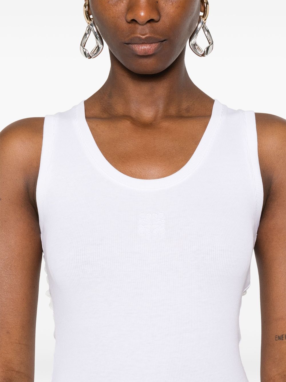 LOEWE PAULA'S IBIZA Top White S616Y23X482100 (LOEWE / タンクトップ・キャミソール ) | LOEWE (ロエベ)(4)