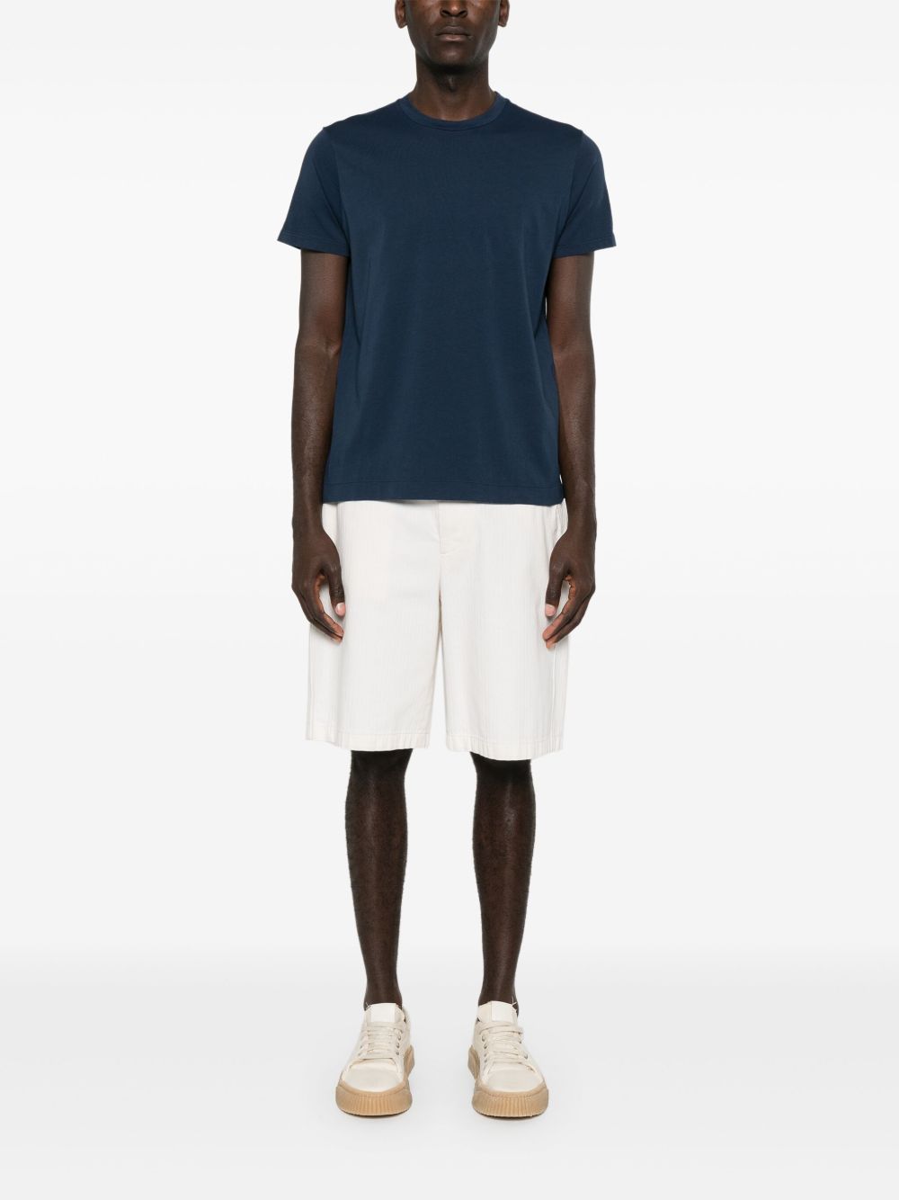 FINAMORE 1925 NAPOLI T-shirts and Polos Blue POSITANO14 (Finamore / Tシャツ・カットソー ) | Finamore (フィナモレ)(1)