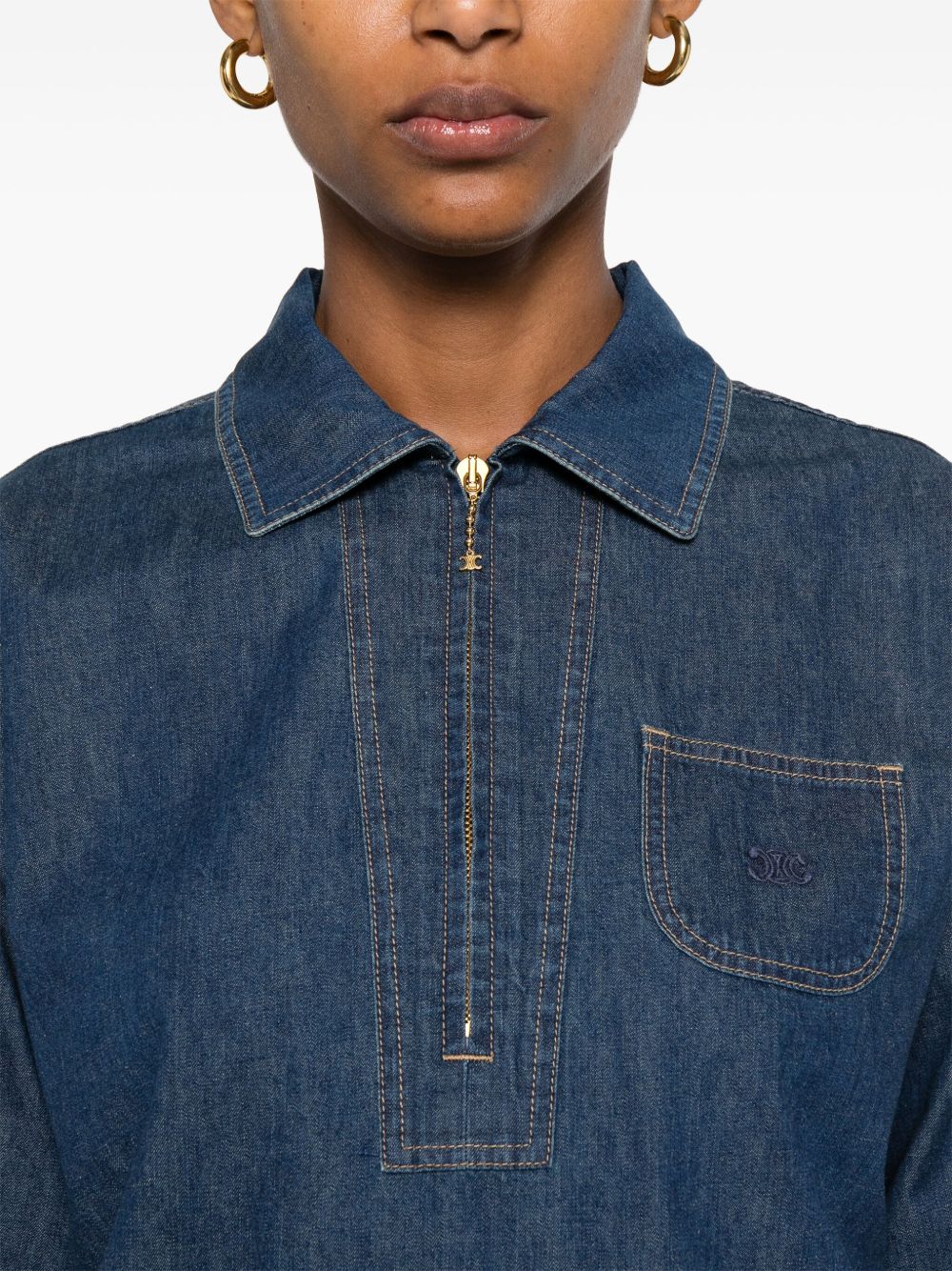 CELINE CAPSULE Shirts Blue RC019071108DO (CELINE / シャツ・ブラウス ) | CELINE (セリーヌ)(1)