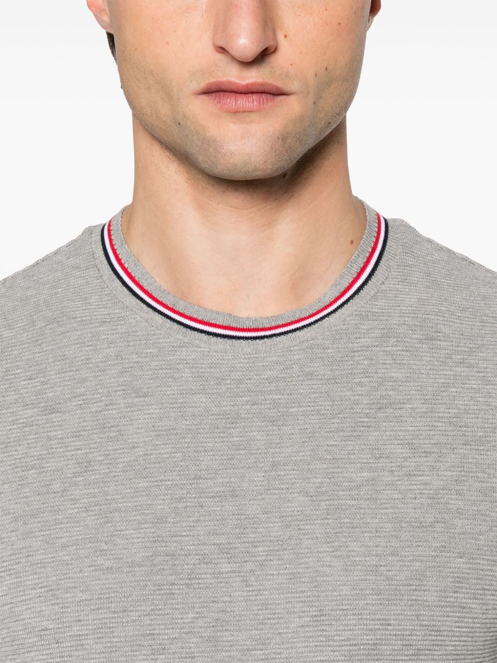 Thom Browne MJS287AJ0216055 関税送料込 Thom Browne T-shirts and Polos Light Grey (Thom Browne/T