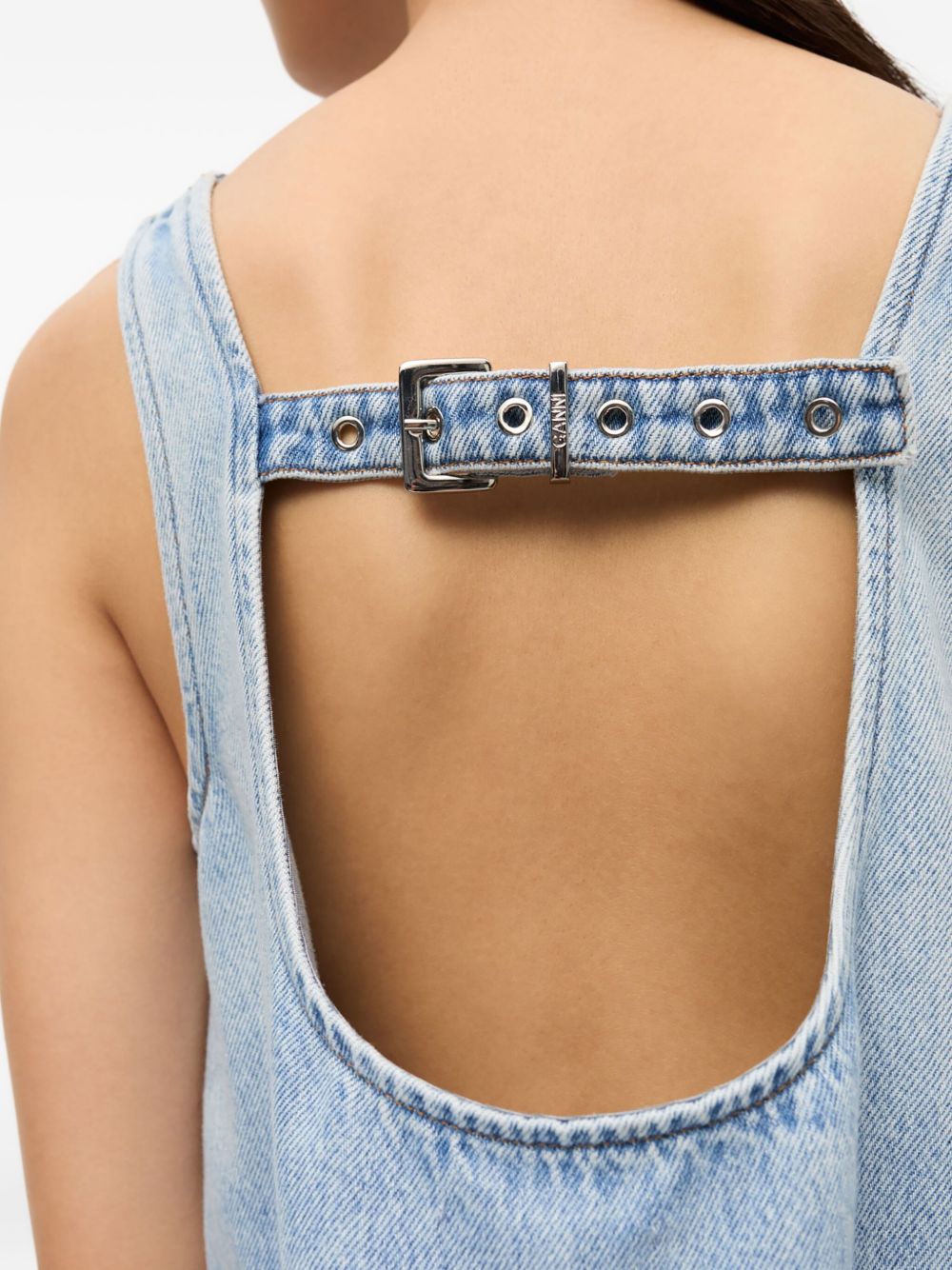 GANNI Top Clear Blue J1818564 (GANNI / タンクトップ・キャミソール ) | GANNI (ガニー)(4)