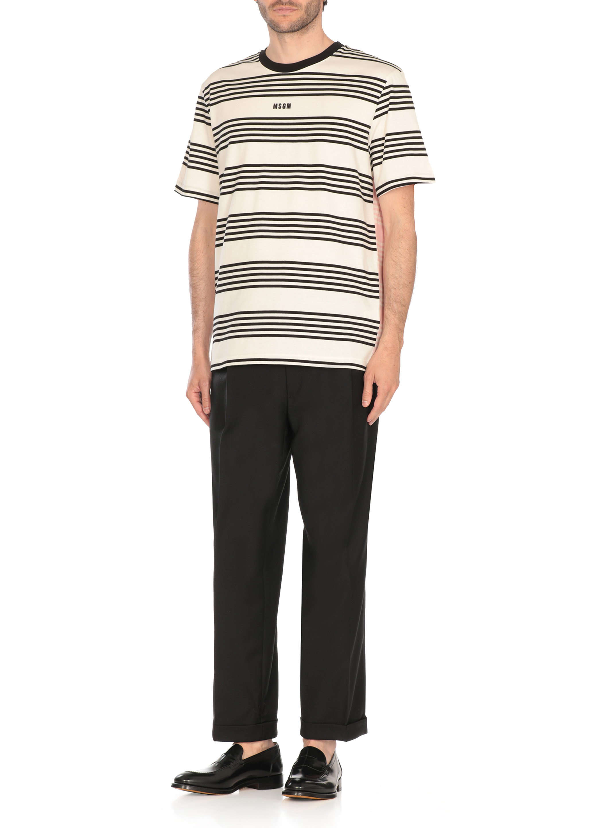 MSGM T-shirts and Polos Ivory 3840MM12325712802 (MSGM / Tシャツ・カットソー ) | MSGM (エムエスジーエム)(4)