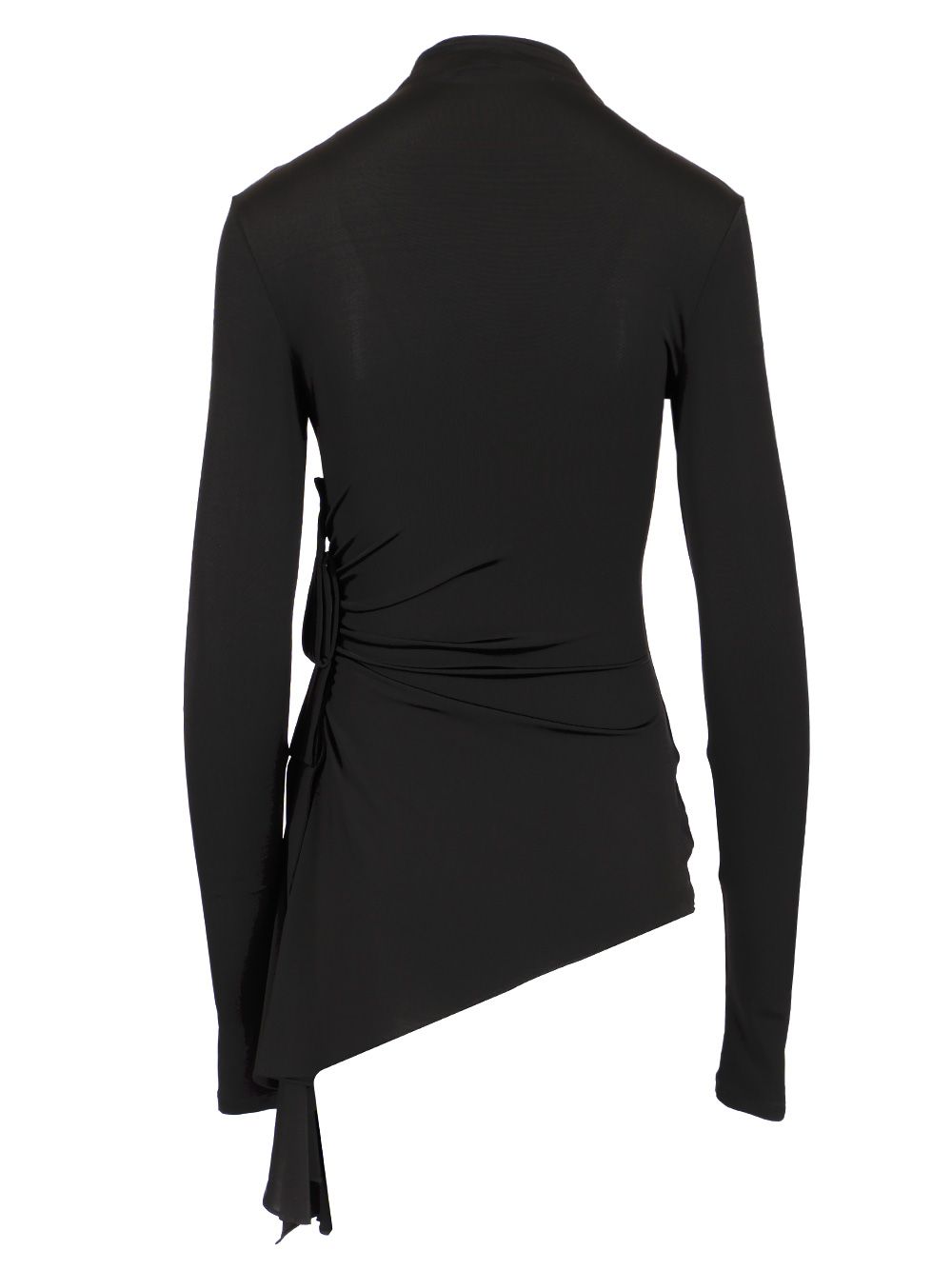 Long sleeve draped top OWAD264S25JER0011010 (Off-White / ニット・セーター・カーディガン ) | Off-White (オフホワイト)(1)