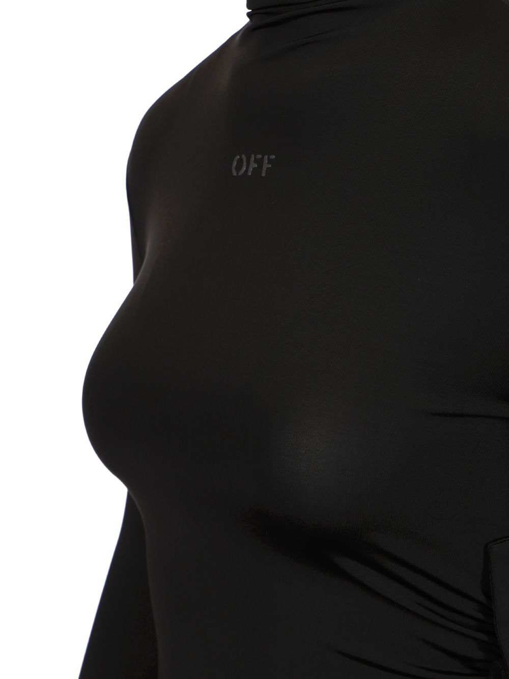 Long sleeve draped top OWAD264S25JER0011010 (Off-White / ニット・セーター・カーディガン ) | Off-White (オフホワイト)(3)