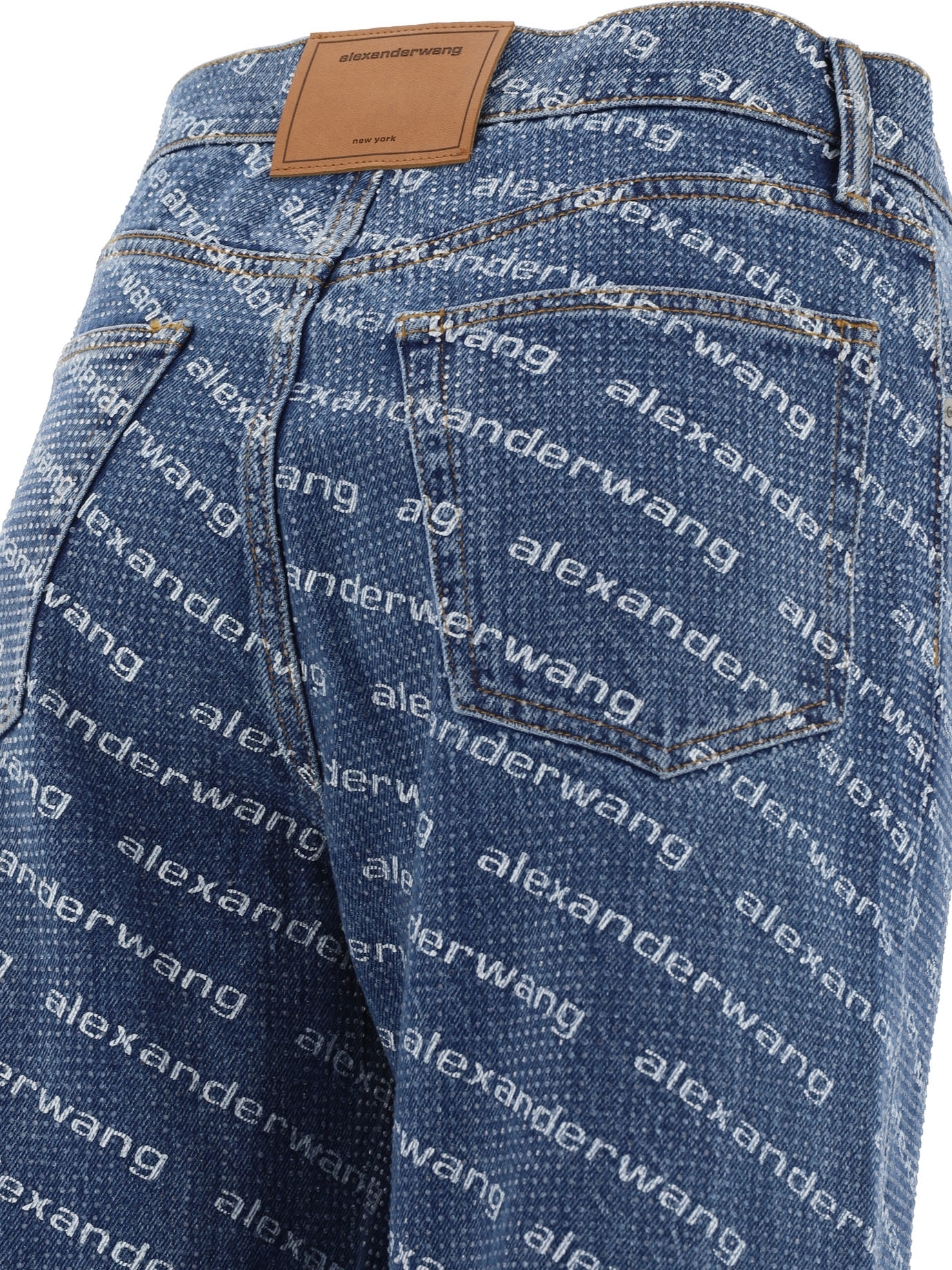 Jeans with logo crystal hotfix 4DC3244453460 (alexanderwang / ジーンズ ) | alexanderwang (アレキサンダーワン)(3)