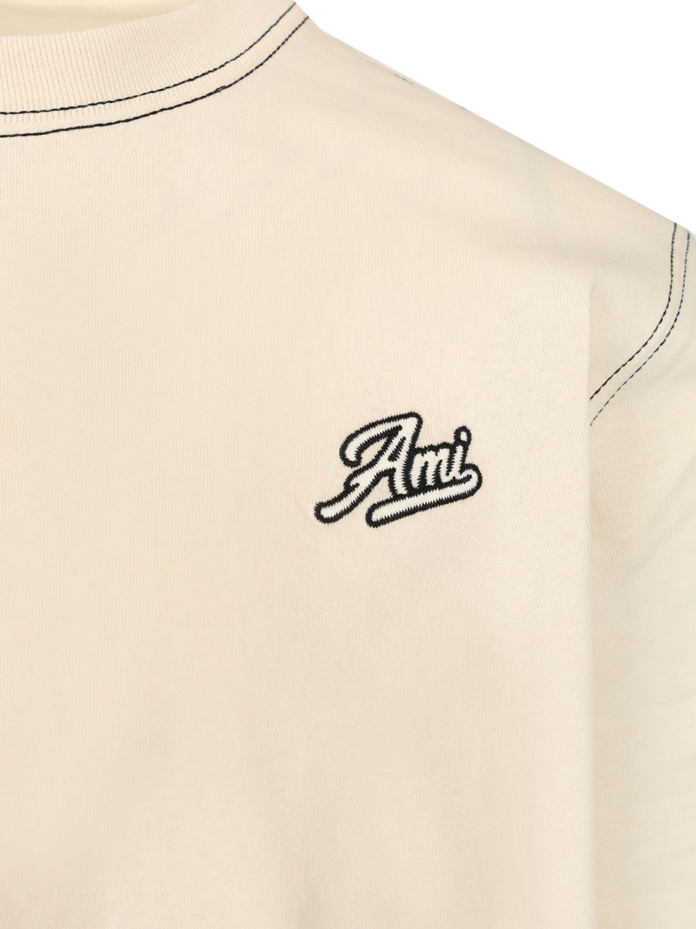 Cotton jersey T-shirt HTS029JE0118136 (AMI Paris / Tシャツ・カットソー ) | AMI Paris (アミパリス)(2)