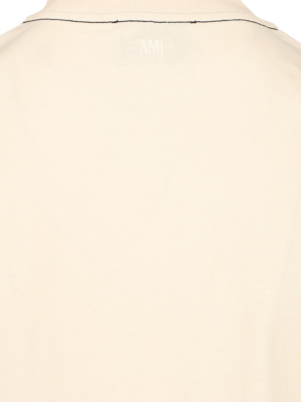 Cotton jersey T-shirt HTS029JE0118136 (AMI Paris / Tシャツ・カットソー ) | AMI Paris (アミパリス)(3)