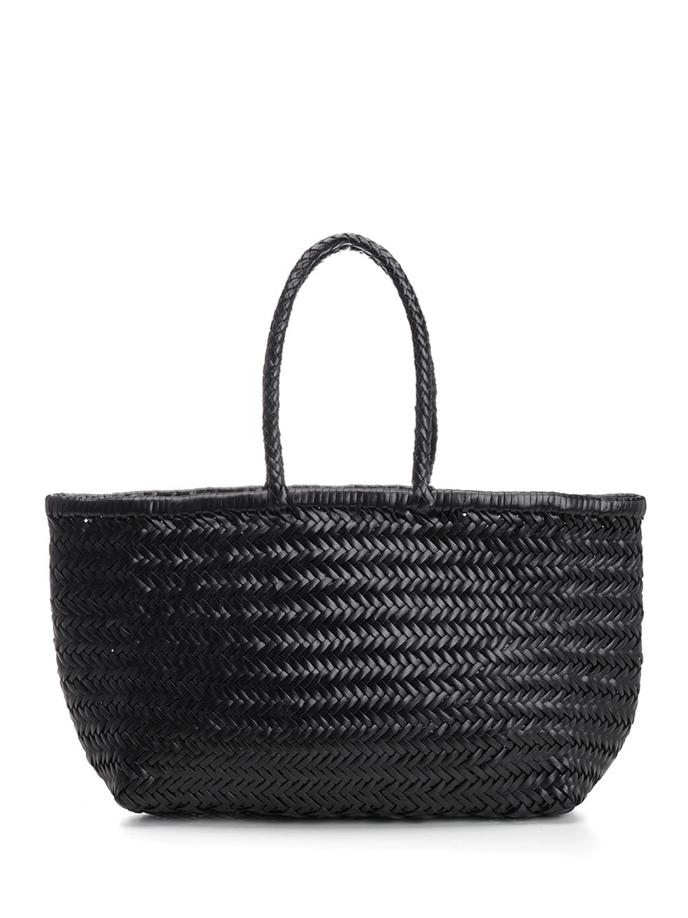 Large Woven Leather Basket 8810BLACK (dragon DIFFUSION / ハンドバッグ・ショルダーバッグ ) | dragon DIFFUSION (ドラゴンディフュージョン)
