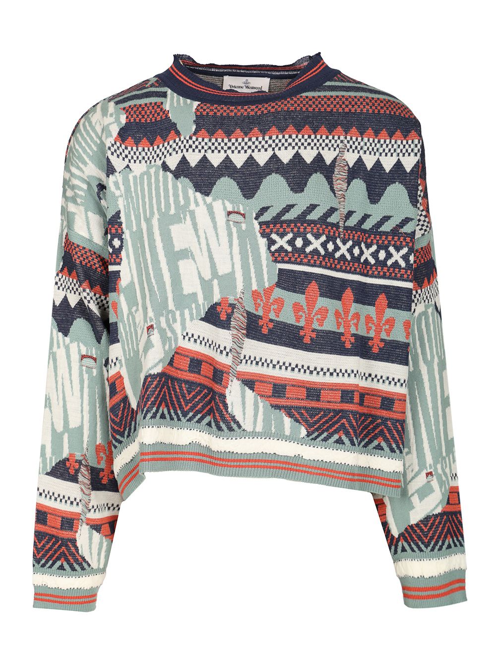 "Broken Fair Isle" jumper 38030057Y003NO101 (Vivienne Westwood / ニット・セーター・カーディガン ) | Vivienne Westwood (ヴィヴィアン・ウェストウッド)
