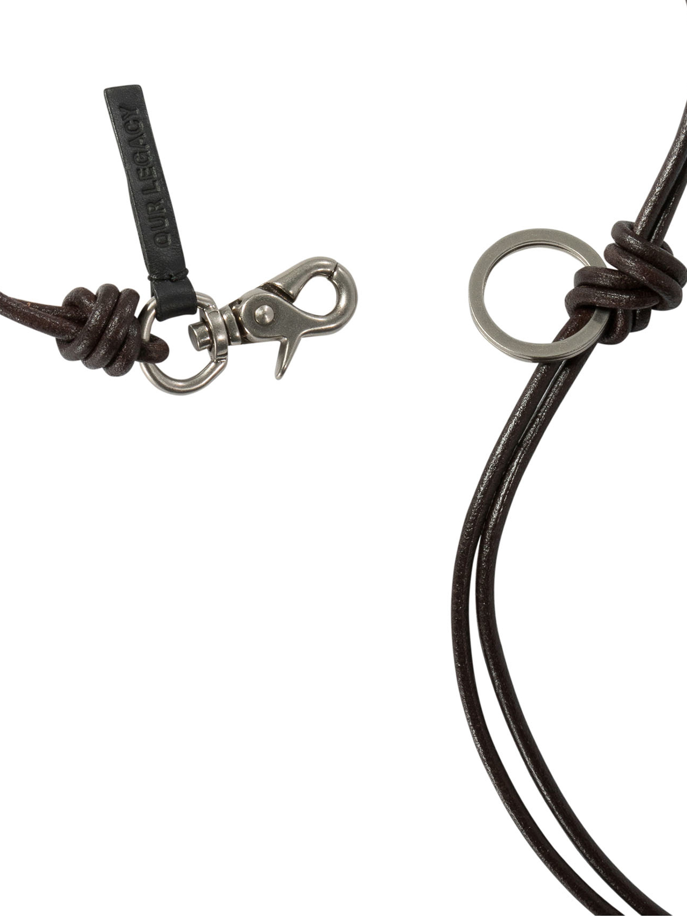 "Udon Ladon" keychain A4248ULDDARKBROWNLEATHER (OUR LEGACY / キーリング・キーケース ) | OUR LEGACY (アワーレガシー)(1)