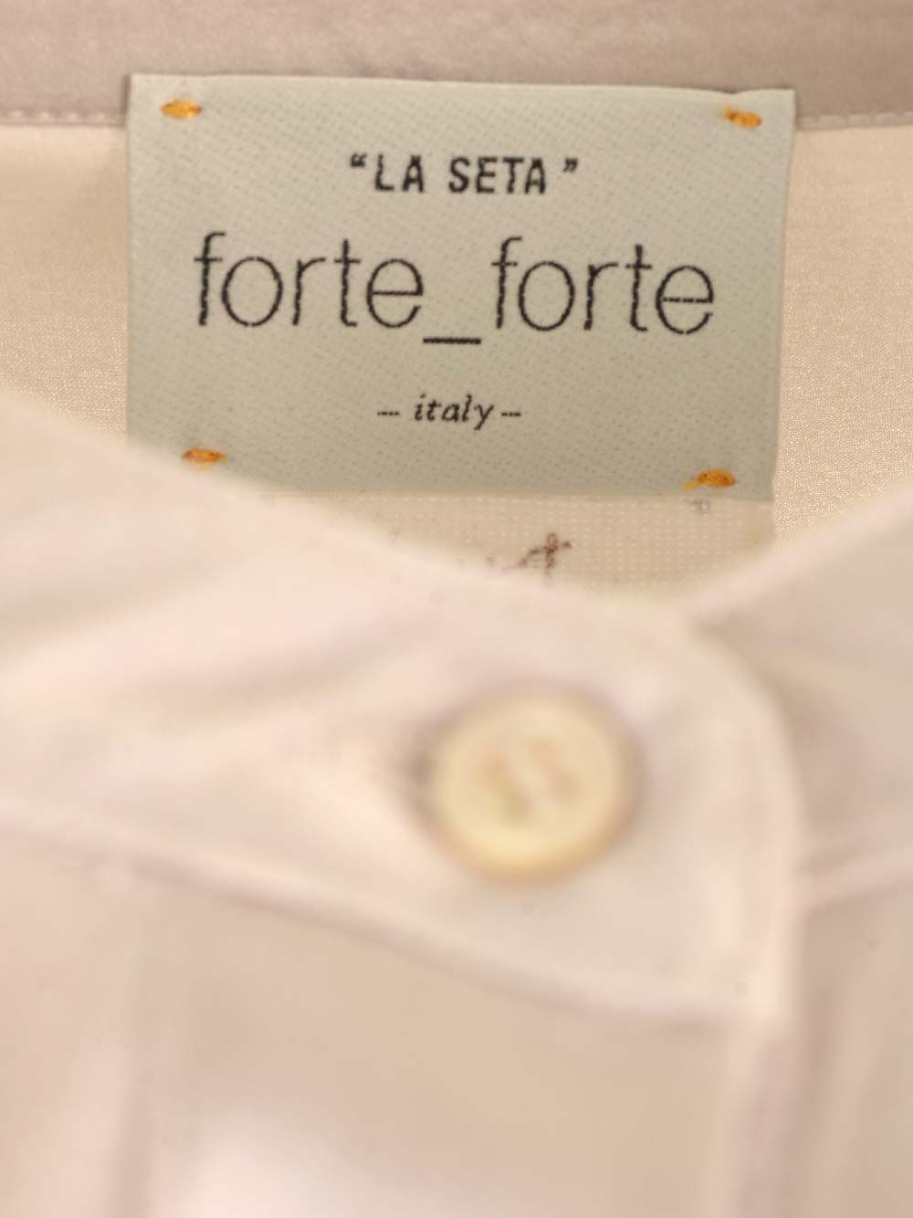 stretch heavy satin silk collar shirt perla 12885F46A7023 (forte_forte / シャツ・ブラウス ) | forte_forte (フォルテ フォルテ)(4)