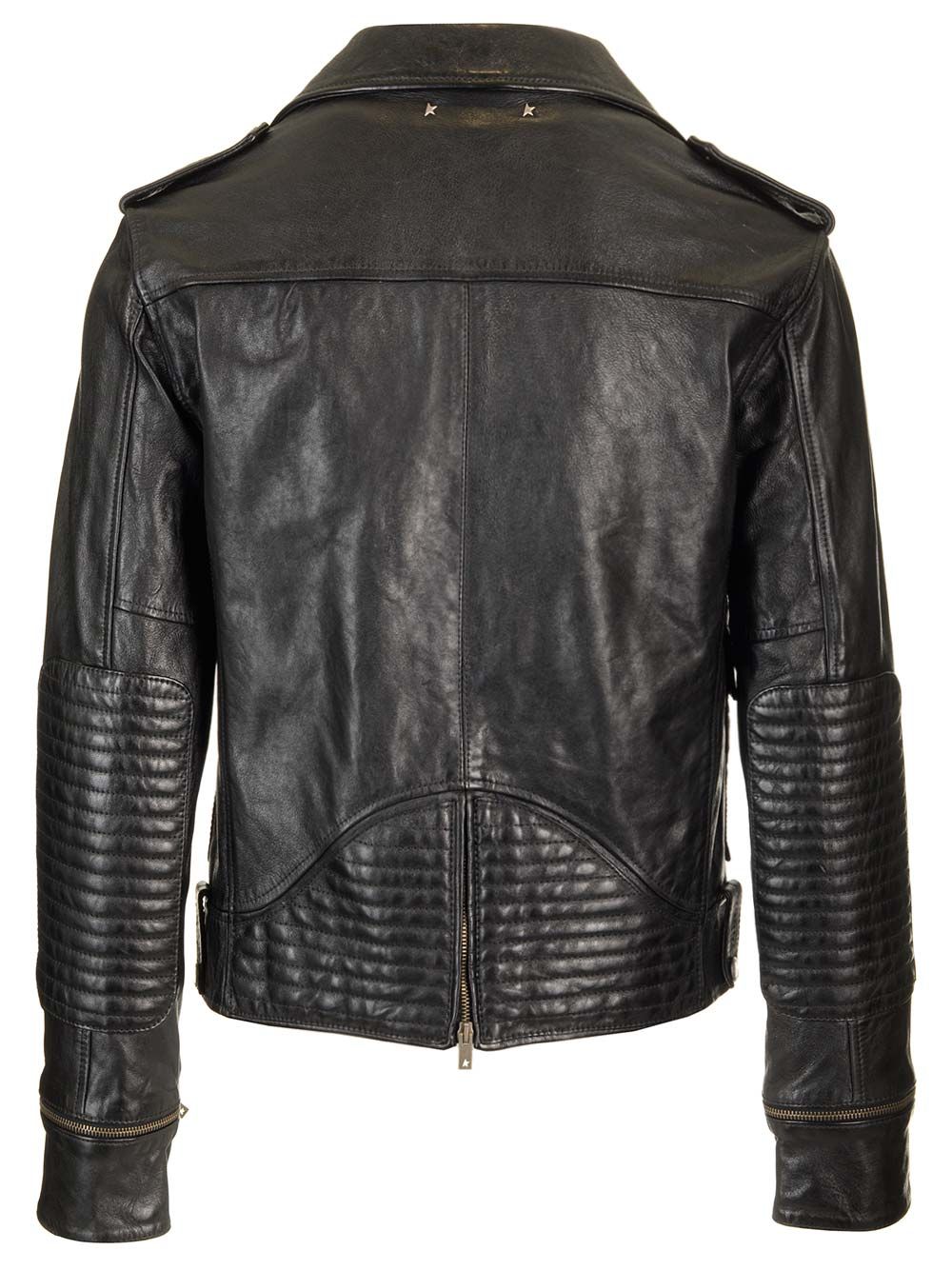 Black leather jacket GMP02258P00119590100 (Golden Goose / レザー&ファージャケット・コート ) | Golden Goose (ゴールデングース)(1)