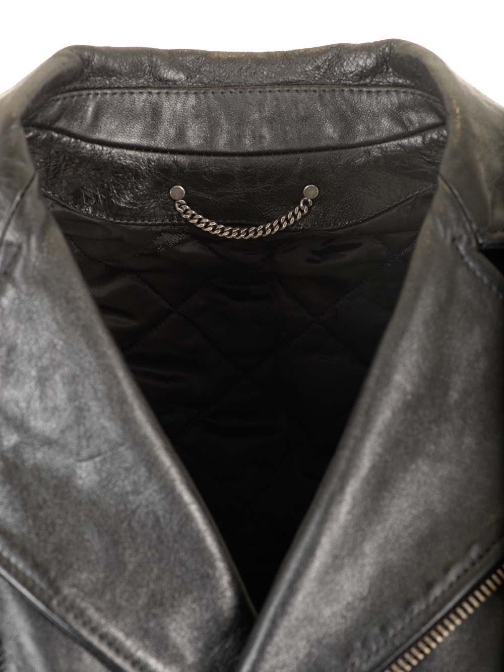 Black leather jacket GMP02258P00119590100 (Golden Goose / レザー&ファージャケット・コート ) | Golden Goose (ゴールデングース)(4)