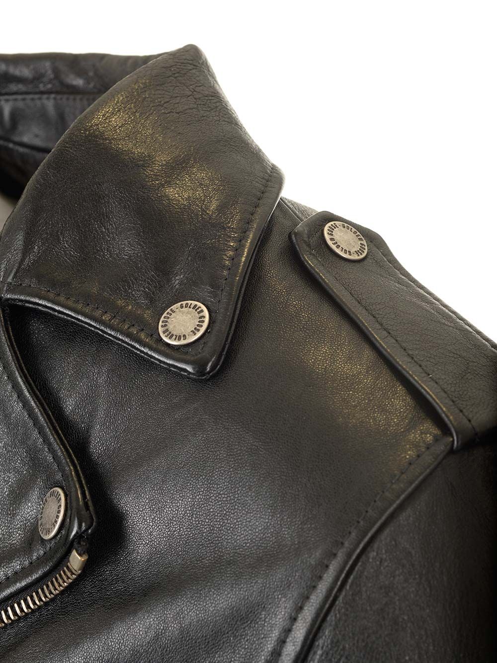 Black leather jacket GMP02258P00119590100 (Golden Goose / レザー&ファージャケット・コート ) | Golden Goose (ゴールデングース)(6)