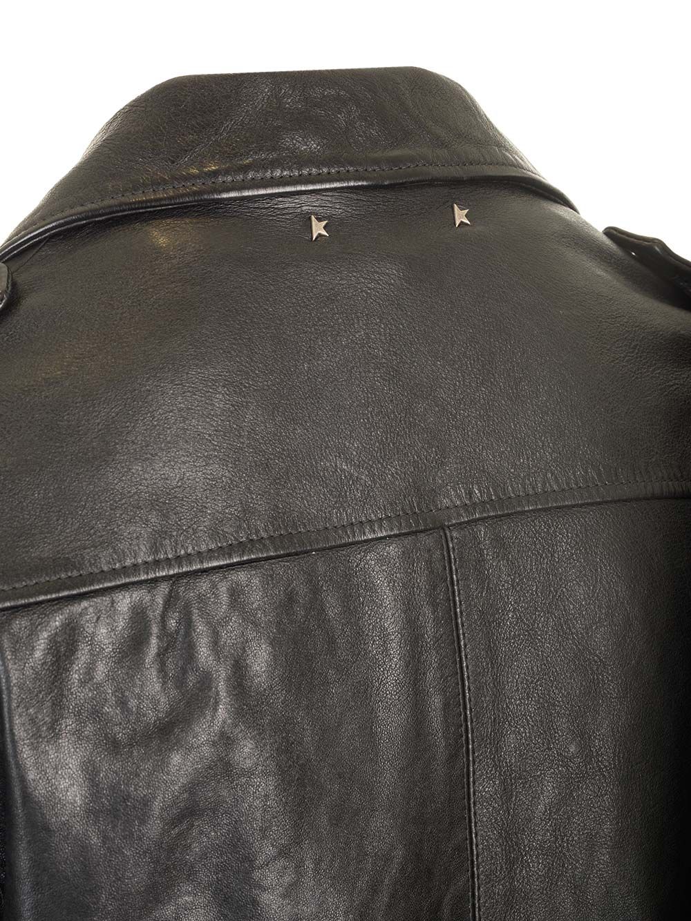 Black leather jacket GMP02258P00119590100 (Golden Goose / レザー&ファージャケット・コート ) | Golden Goose (ゴールデングース)(9)