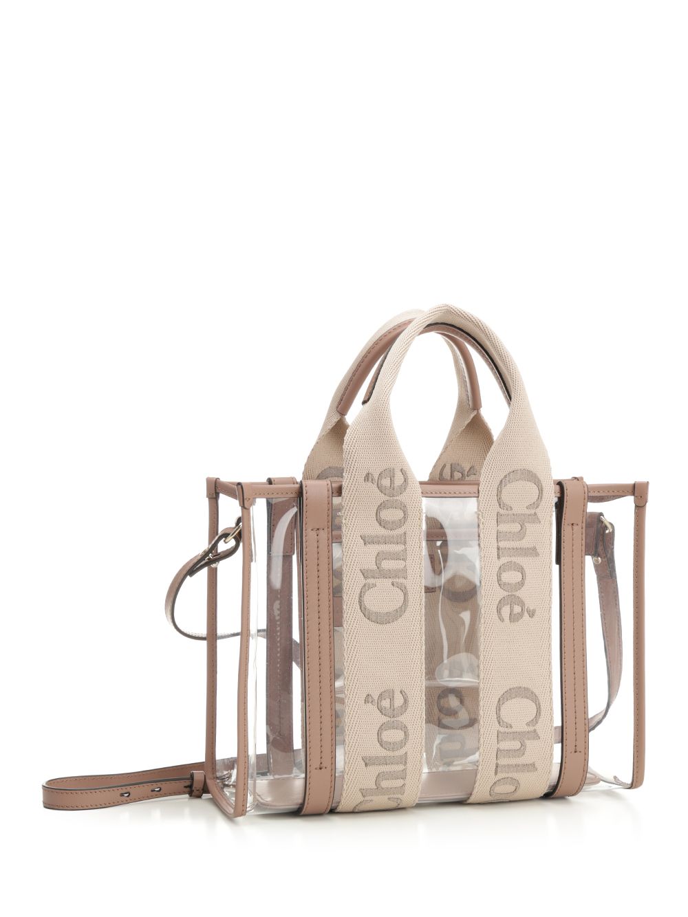 Transparent "Woody" Tote Bag CH25US397P7026Y (Chloé / ハンドバッグ・ショルダーバッグ ) | Chloé (クロエ)(1)