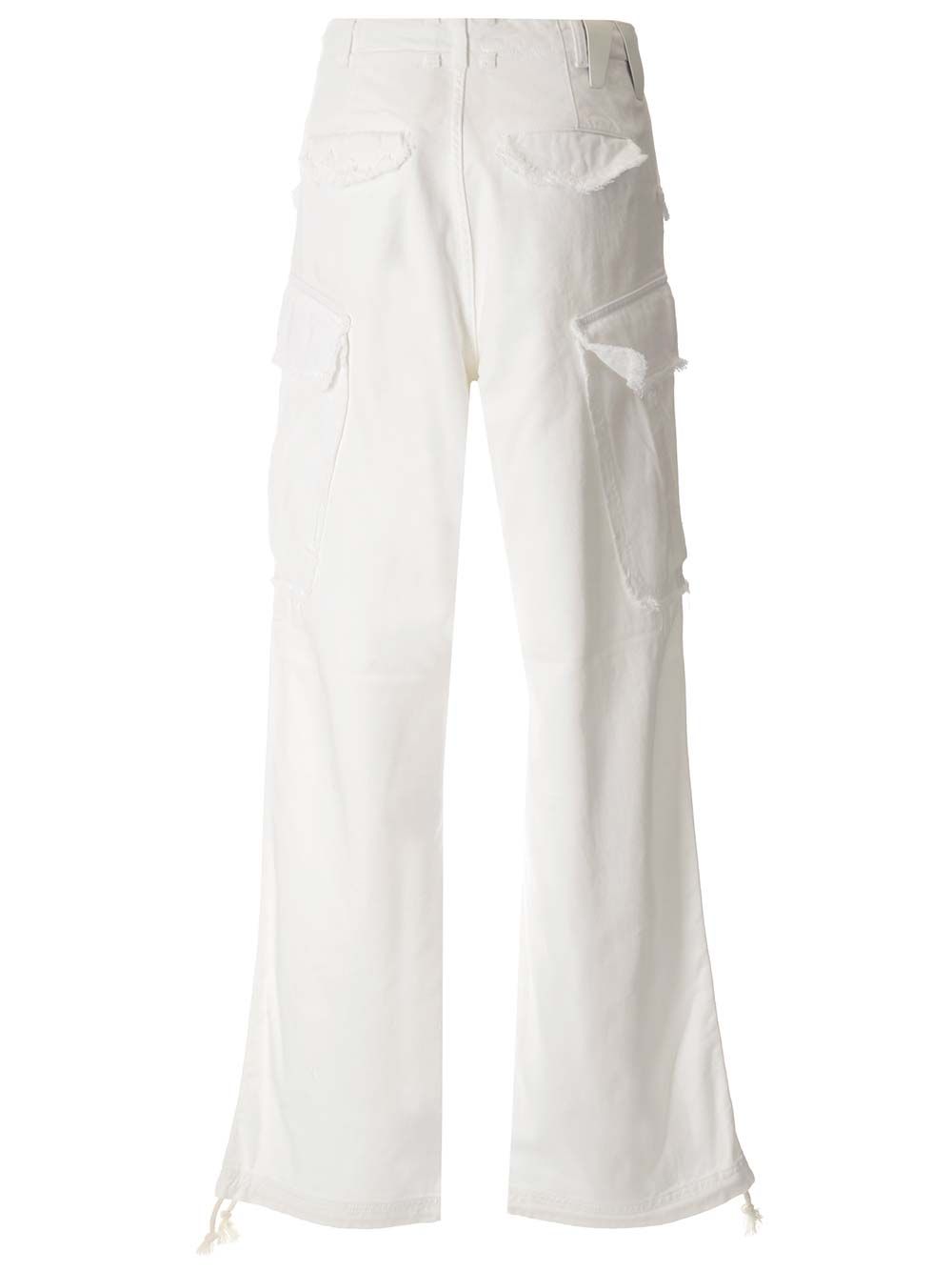 White cargo trousers 8DWP004FTV14028WHT (DARKPARK / パンツ ) | DARKPARK (ダークパーク)(1)