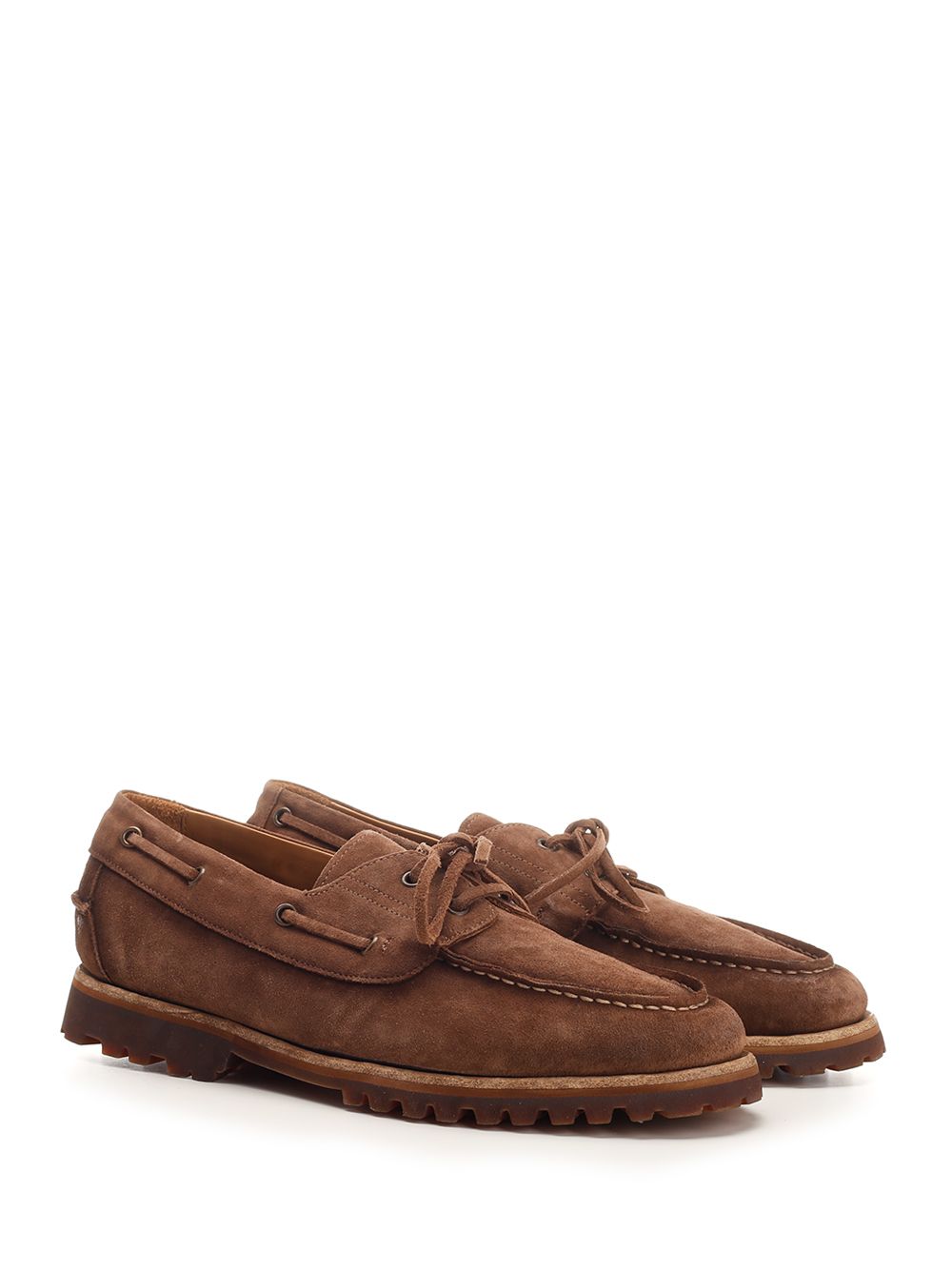 Suede Boat shoes 1930IMOLASOFTY866CHOCO (Corvari / レースアップ ) | Corvari (コルバリ)(1)