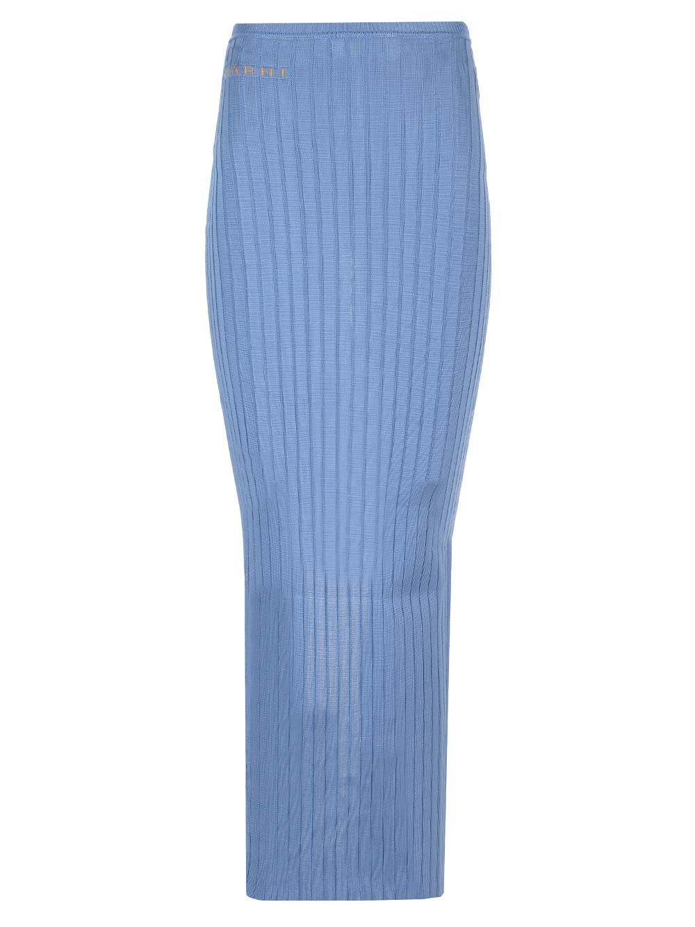 Long celestial ribbed skirt GOMD0097A0UFV22200B37 (Marni / スカート ) | Marni (マルニ)(1)