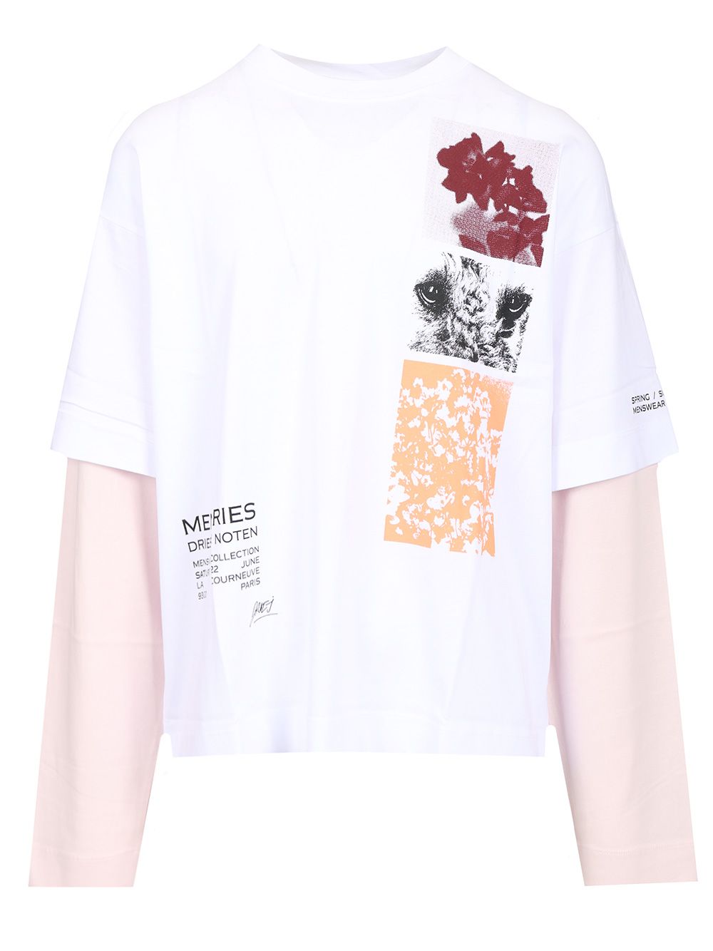 Tシャツ・カットソー Dries Van Noten Hemmings Printed Double Sleeve T-Shirt HEMMINGS PRINTED DOUBLE SLEEVE T-SHIRT (Dries Van Noten/T