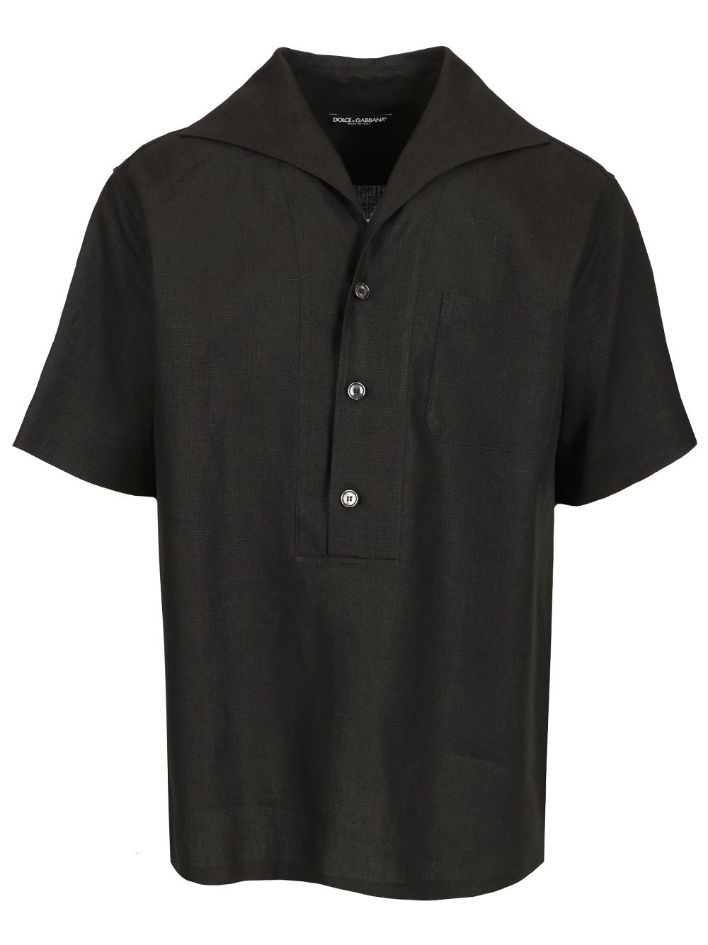Half-sleeved linen shirt G5NE3TFU4JBN0000 (Dolce & Gabbana / シャツ・ブラウス ) | Dolce & Gabbana (ドルチェガッバーナ)