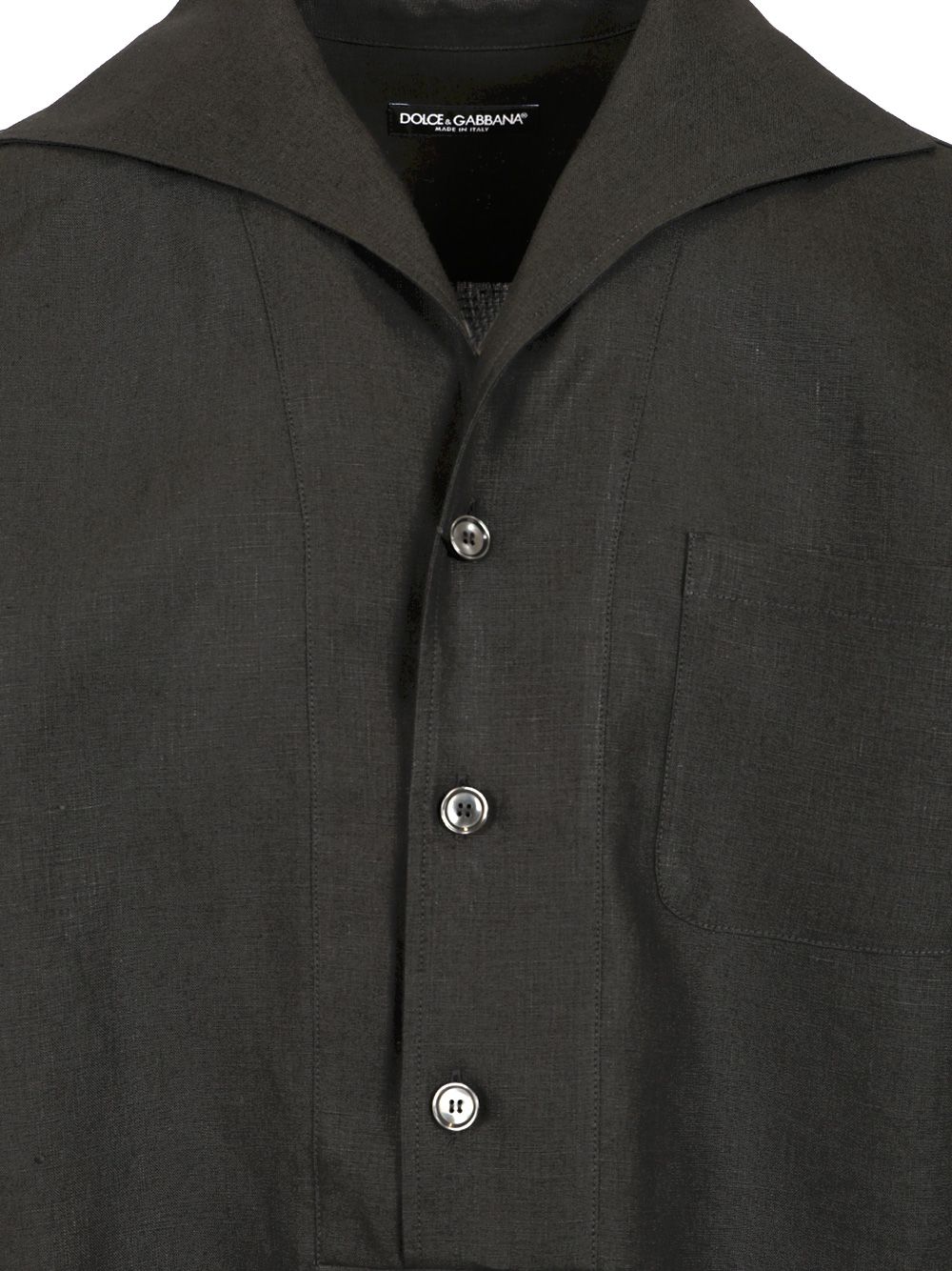 Half-sleeved linen shirt G5NE3TFU4JBN0000 (Dolce & Gabbana / シャツ・ブラウス ) | Dolce & Gabbana (ドルチェガッバーナ)(4)