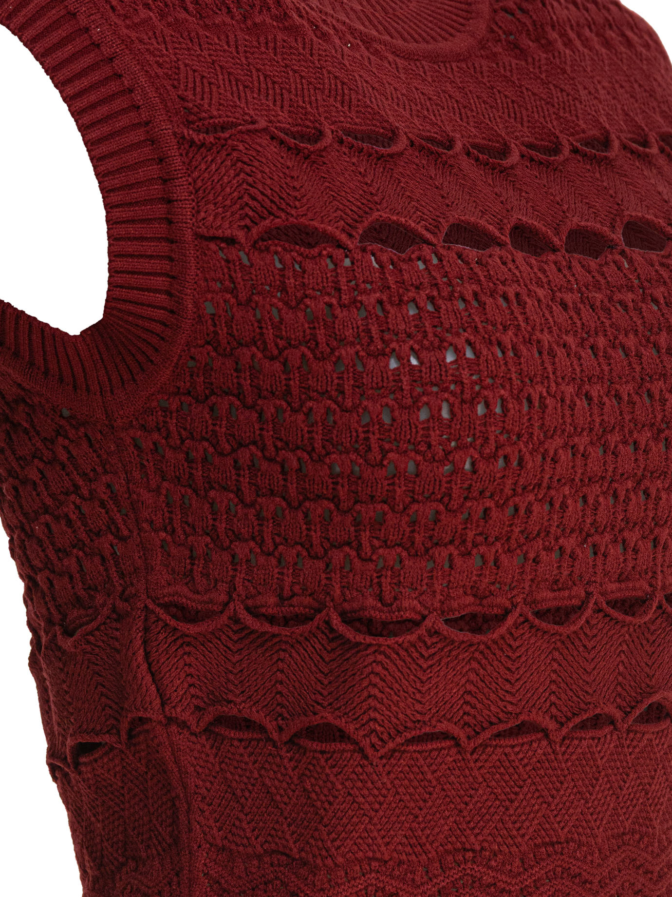 Textured knit top TO152NS25CK002FIREBALLLILY (ELIE SAAB / ニット・セーター・カーディガン ) | ELIE SAAB (エリー サーブ)(3)