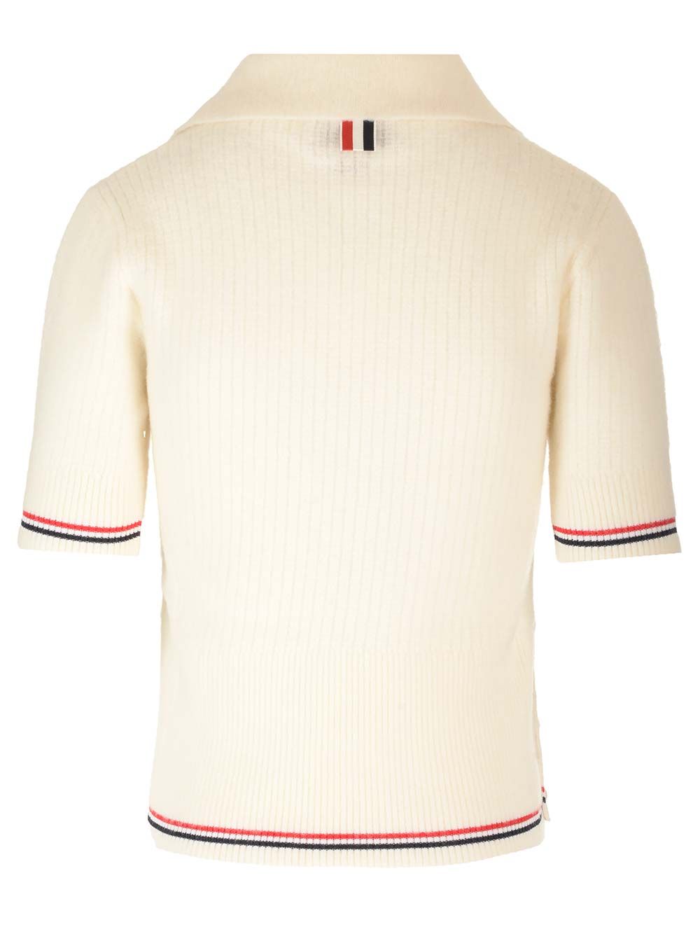 Merino wool polo shirt FKP110AY1029100 (Thom Browne / ニット・セーター・カーディガン ) | Thom Browne (トム・ブラウン)(1)