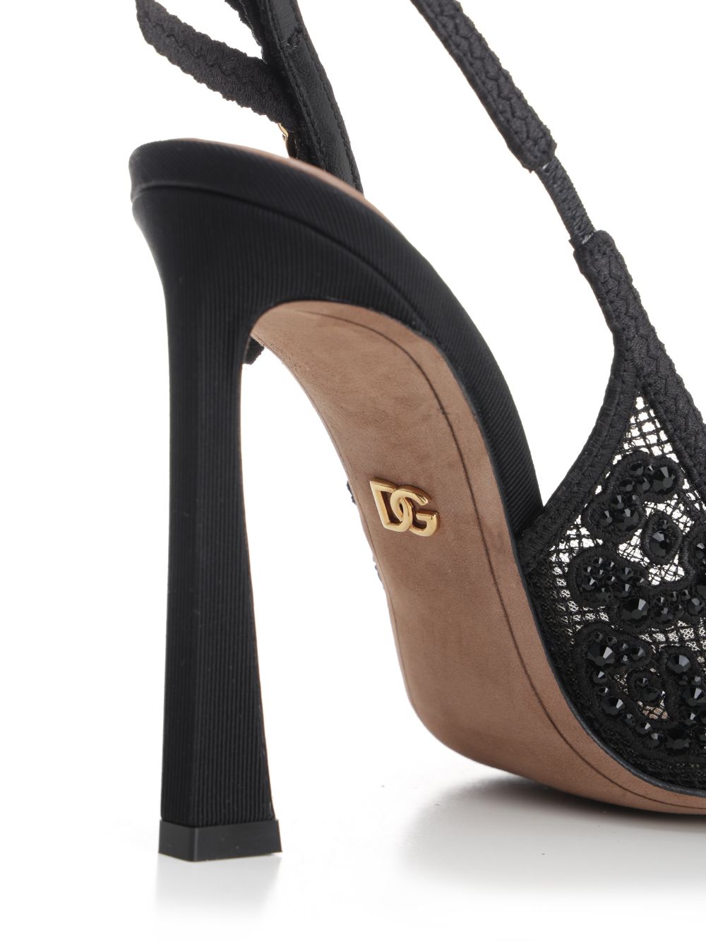 lace and rhinestones sling back CG0853A9S2680999 (Dolce & Gabbana / パンプス・ハイヒール ) | Dolce & Gabbana (ドルチェガッバーナ)(5)
