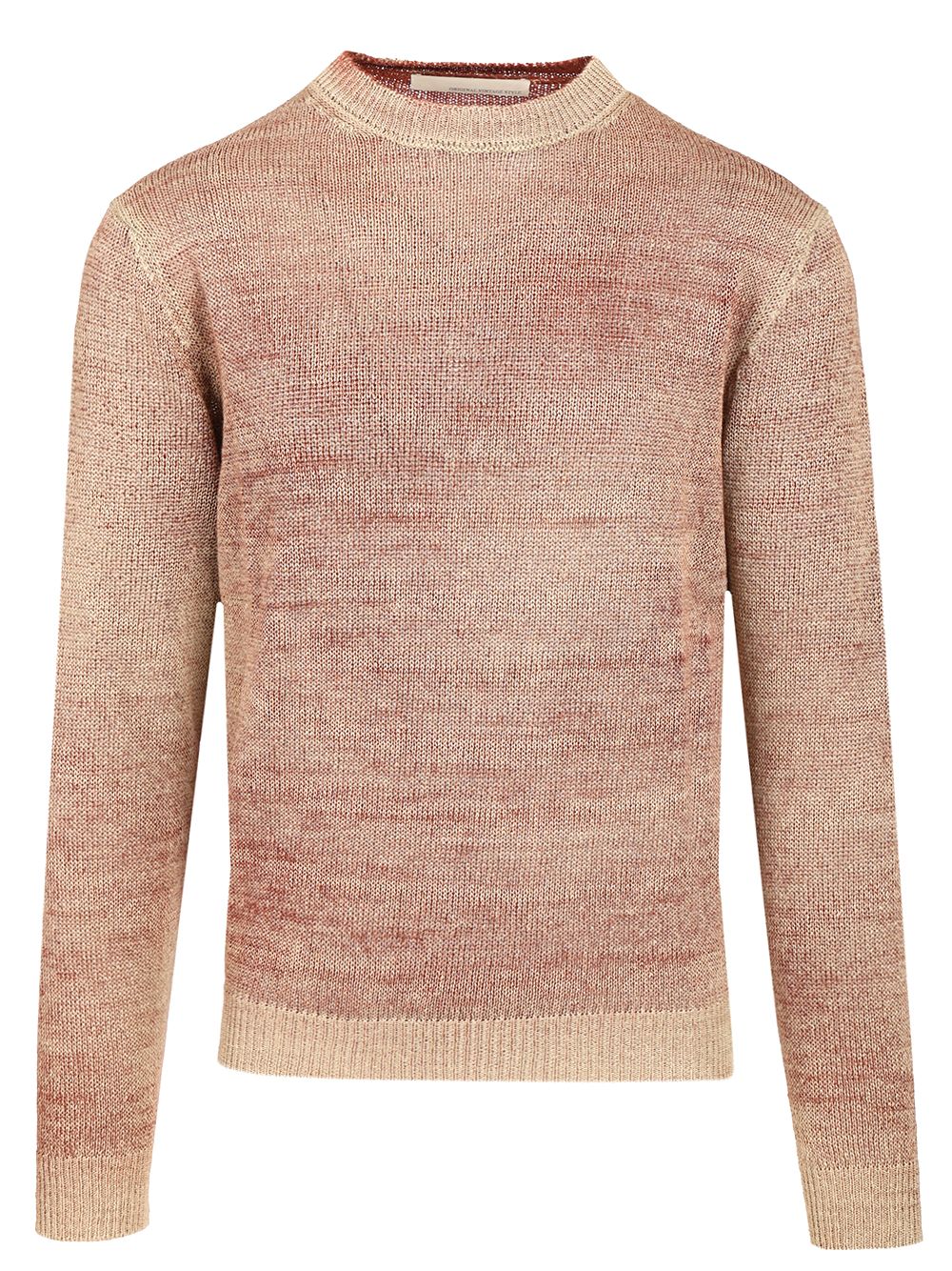 Heavy Linen Crewneck Sweater WILDERSUNICAGRANATA (ORIGINAL VINTAGE STYLE / ニット・セーター・カーディガン ) | ORIGINAL VINTAGE STYLE (オリジナルヴィンテージスタイル)