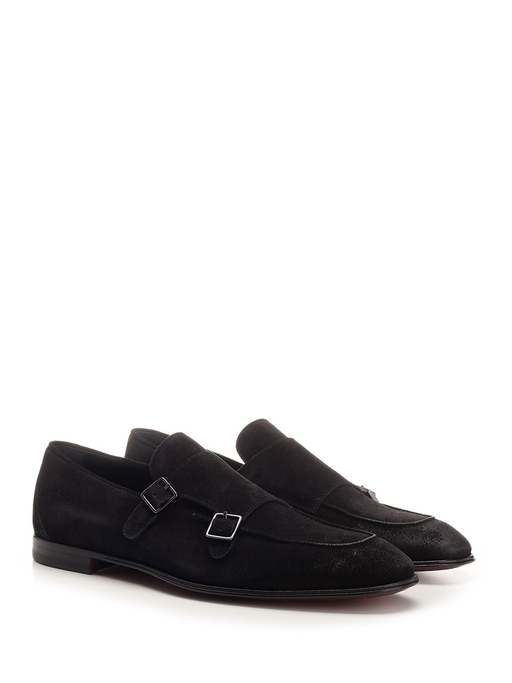 Double buckle suede loafer 1846131PESCARASOFTY561NERO (Corvari / ローファー ) | Corvari (コルバリ)(1)