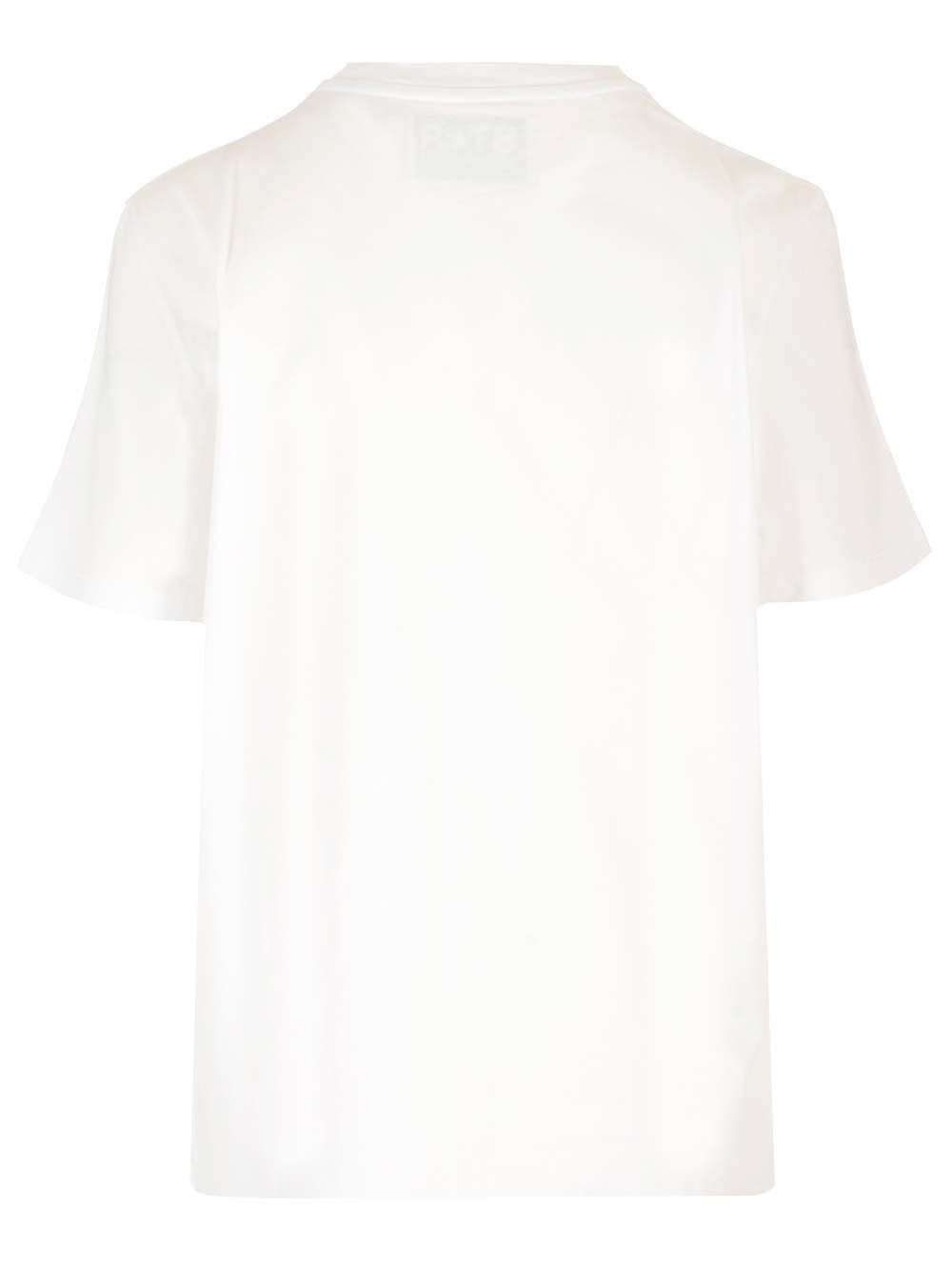 White t-shirt with glitter star GWP01220P00059480185 (Golden Goose / Tシャツ・カットソー ) | Golden Goose (ゴールデングース)(1)