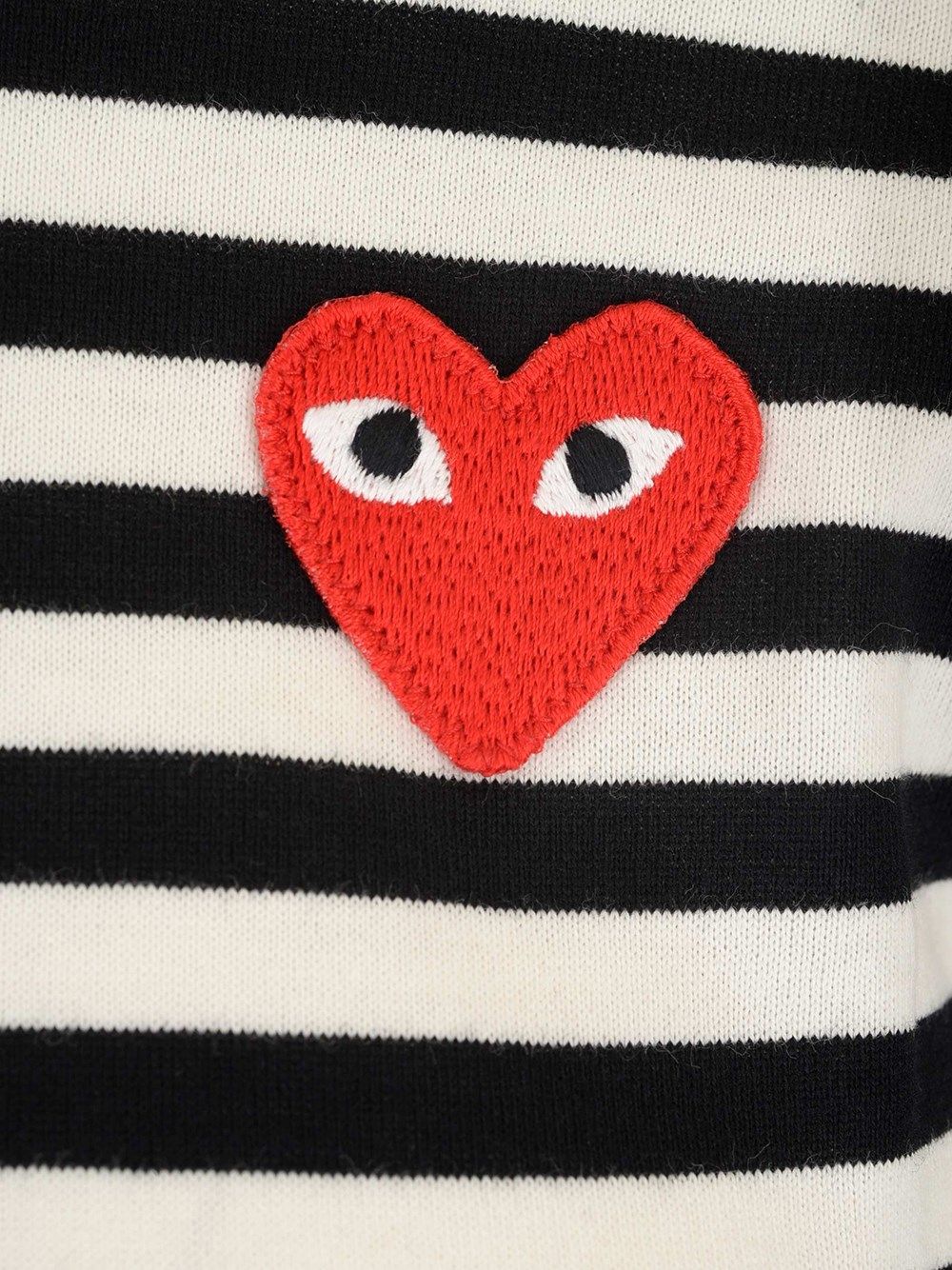 Striped T-shirt AXT1640511BLACK (PLAY Comme Des Garçons / Tシャツ・カットソー ) | PLAY Comme Des Garçons (プレイ コムデギャルソン)(2)