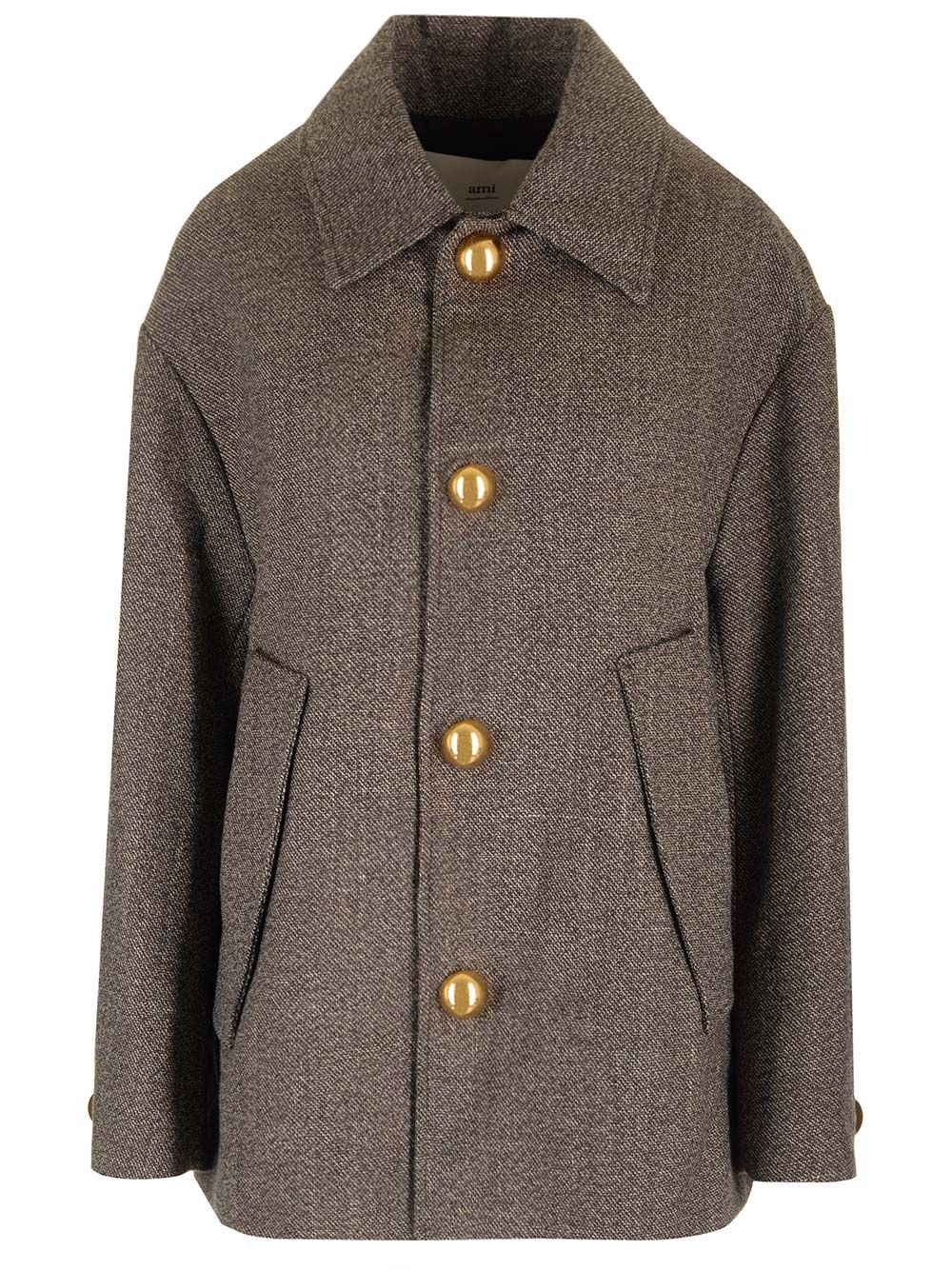 wool and cotton caban FCO214WV00562004 (AMI Paris / コート ) | AMI Paris (アミパリス)