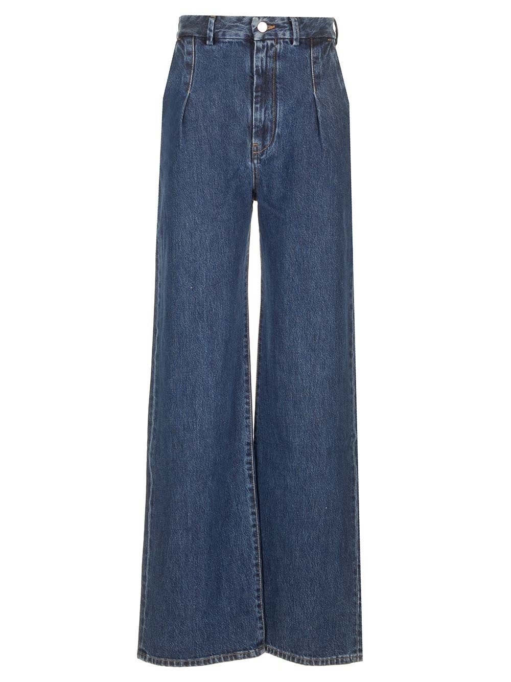 Straight leg jeans ATTUWASHEDBLUE (LOULOU STUDIO / ジーンズ ) | LOULOU STUDIO (ルルスタジオ)