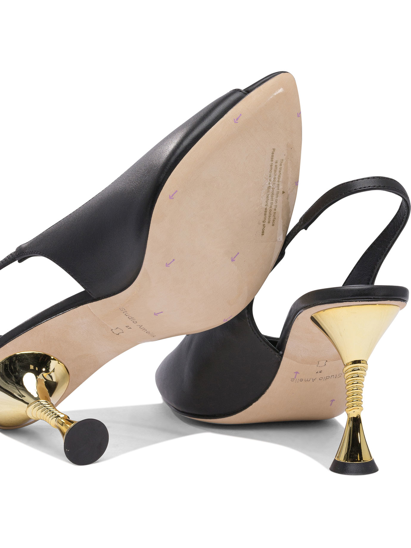 Heeled shoes F848CFSHELIX90BLK (Studio Amelia / サンダル ) | Studio Amelia (スタジオアメリア)(4)