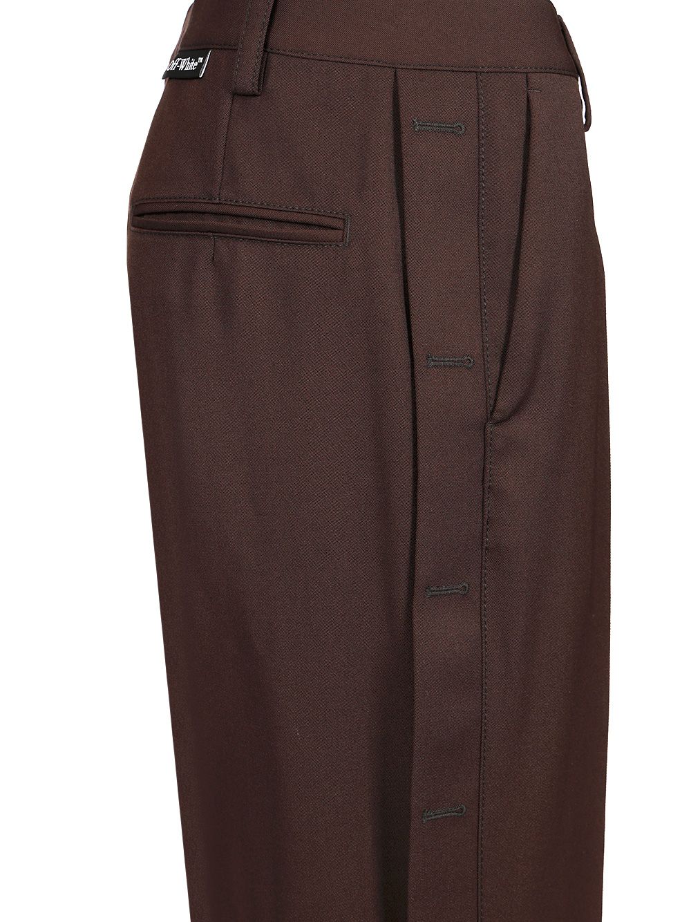 Wool wide leg trousers OWCA18ES25FAB0016G00 (Off-White / パンツ ) | Off-White (オフホワイト)(3)